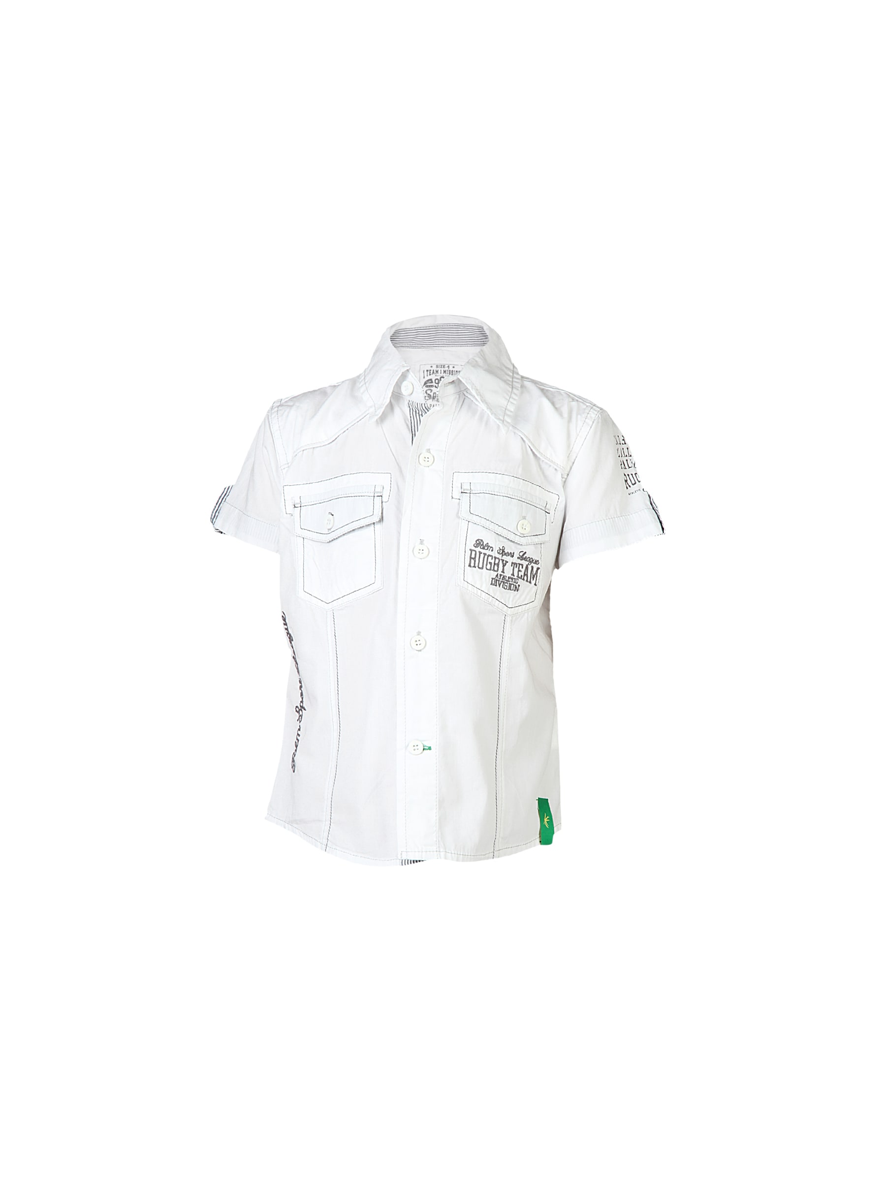 Palm Tree Kids Boys Solid White Shirts