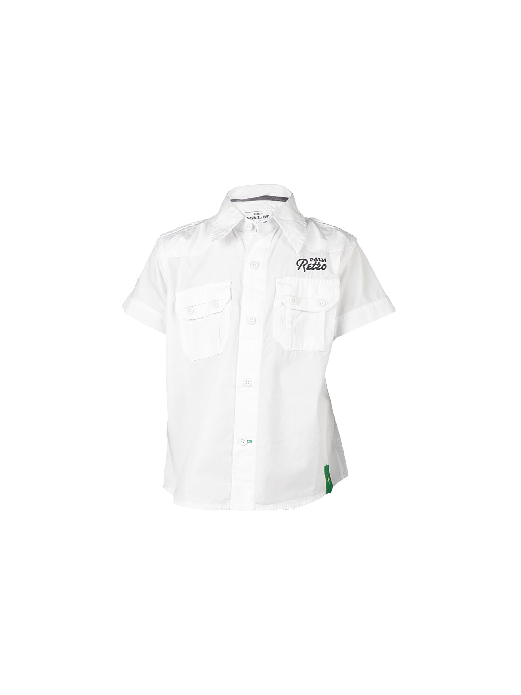 Palm Tree Kids Boys Solid White Shirts