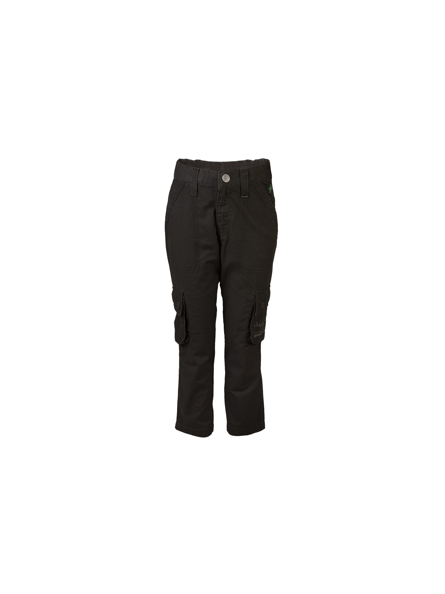 Palm Tree Kids Boy Solid Brown Trousers