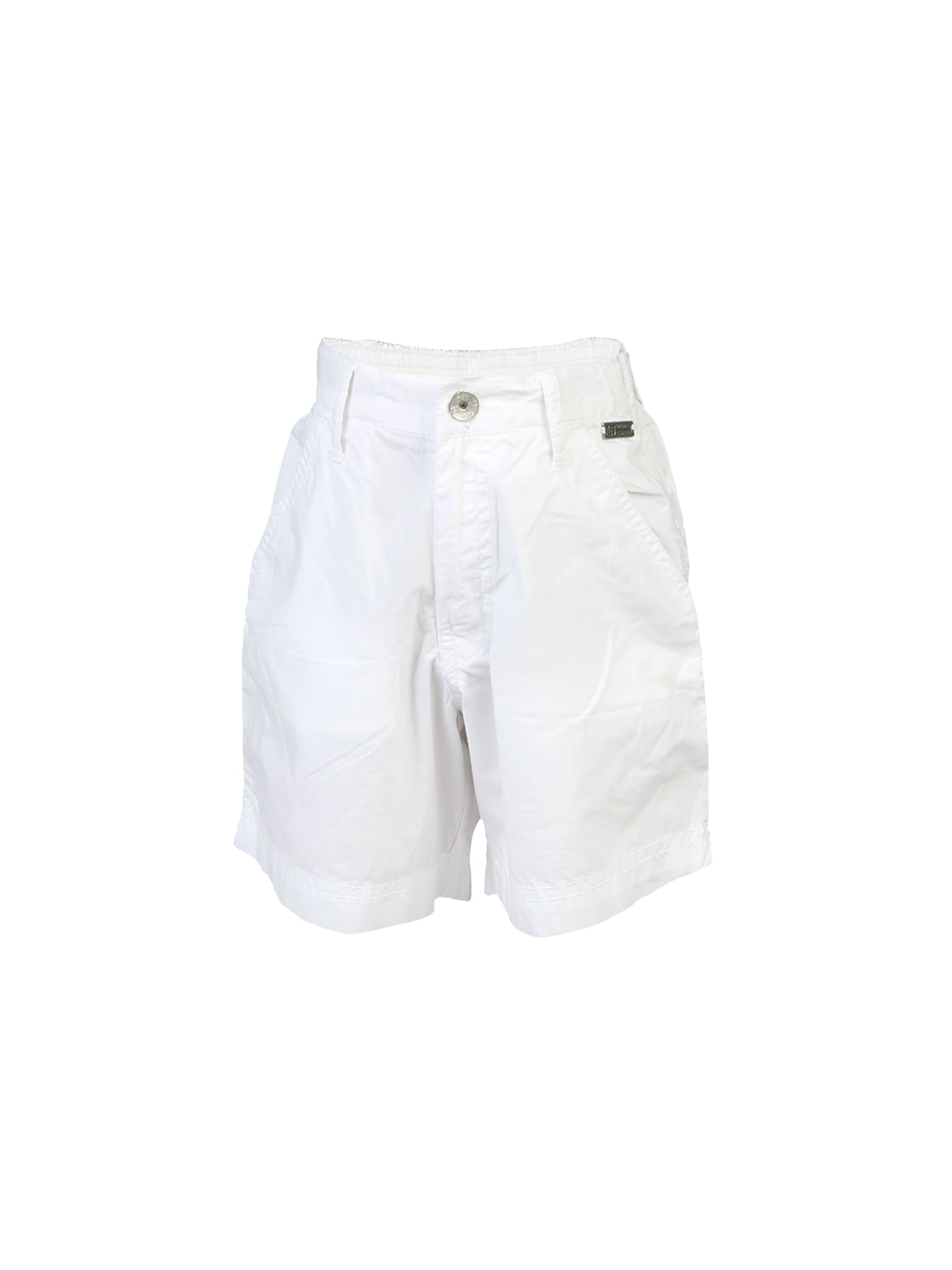 Gini and Jony Kids Boys Solid White Shorts