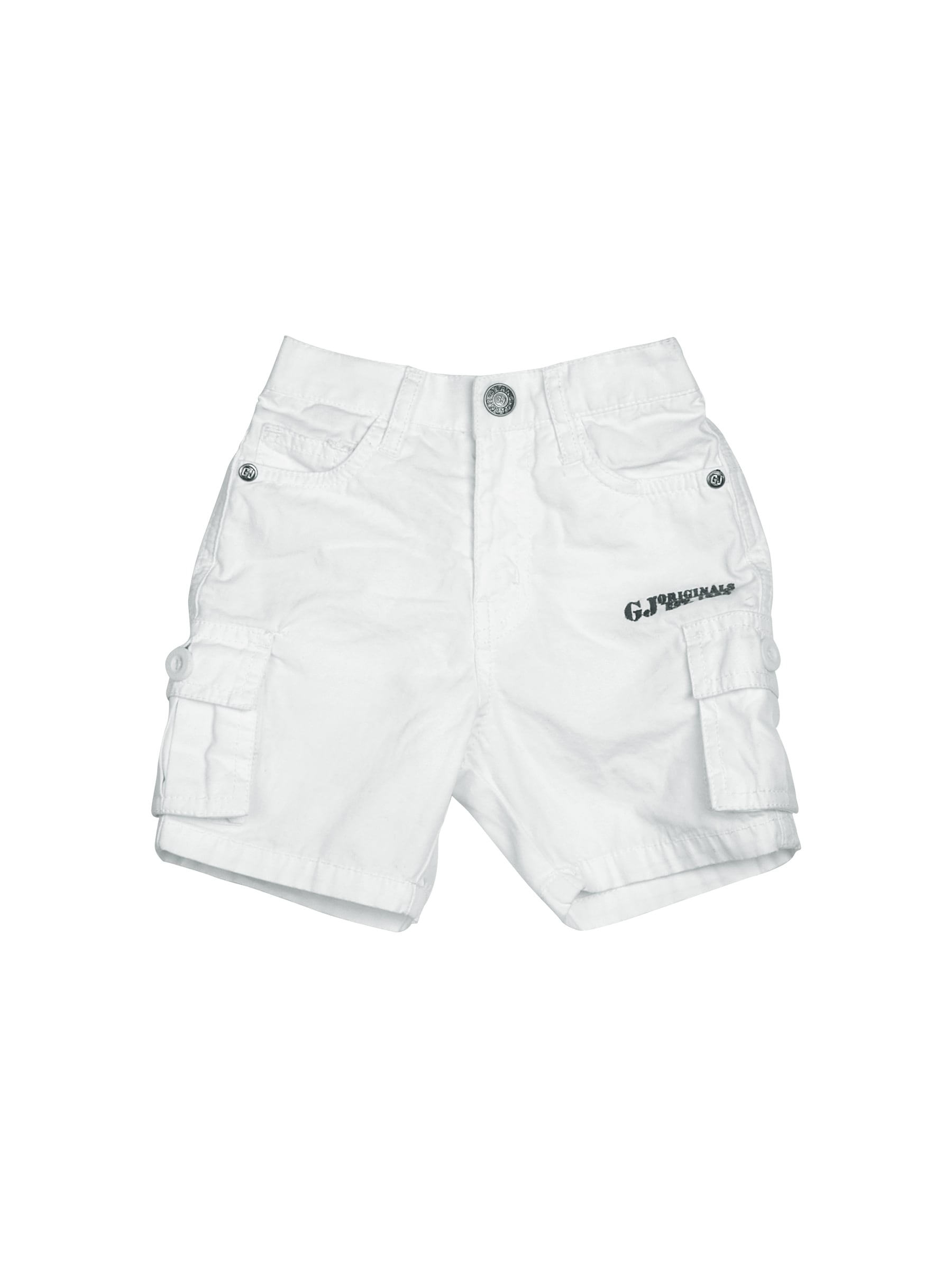 Gini and Jony Men Solid White Shorts