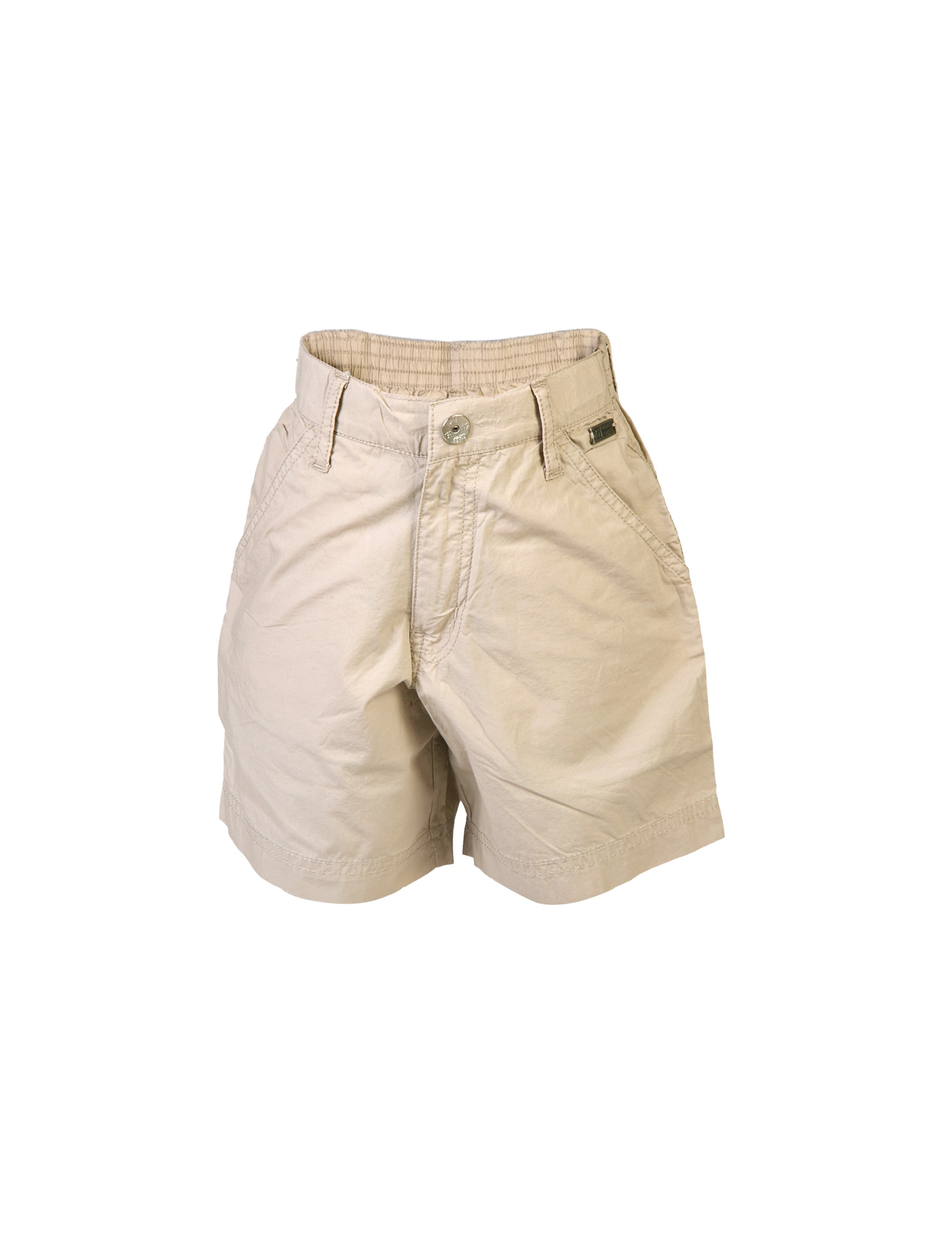 Gini and Jony Kids Boys Solid Beige Shorts