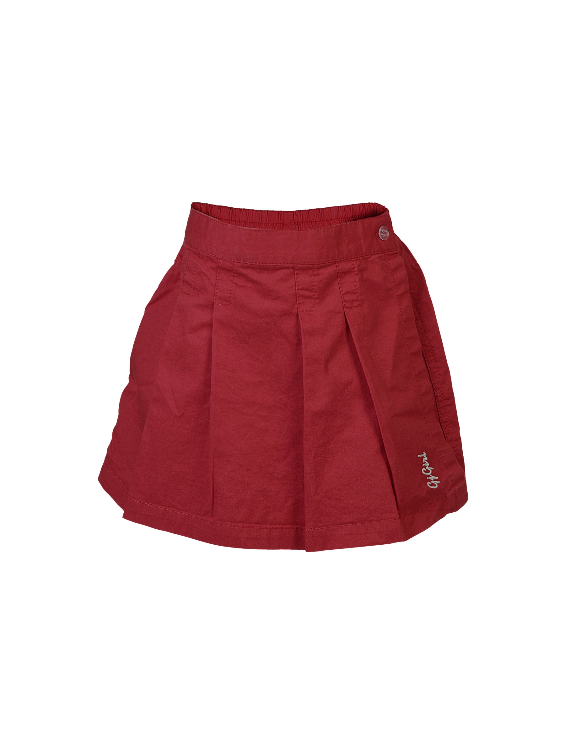 Gini and Jony Kids Girls Solid Red Skirts