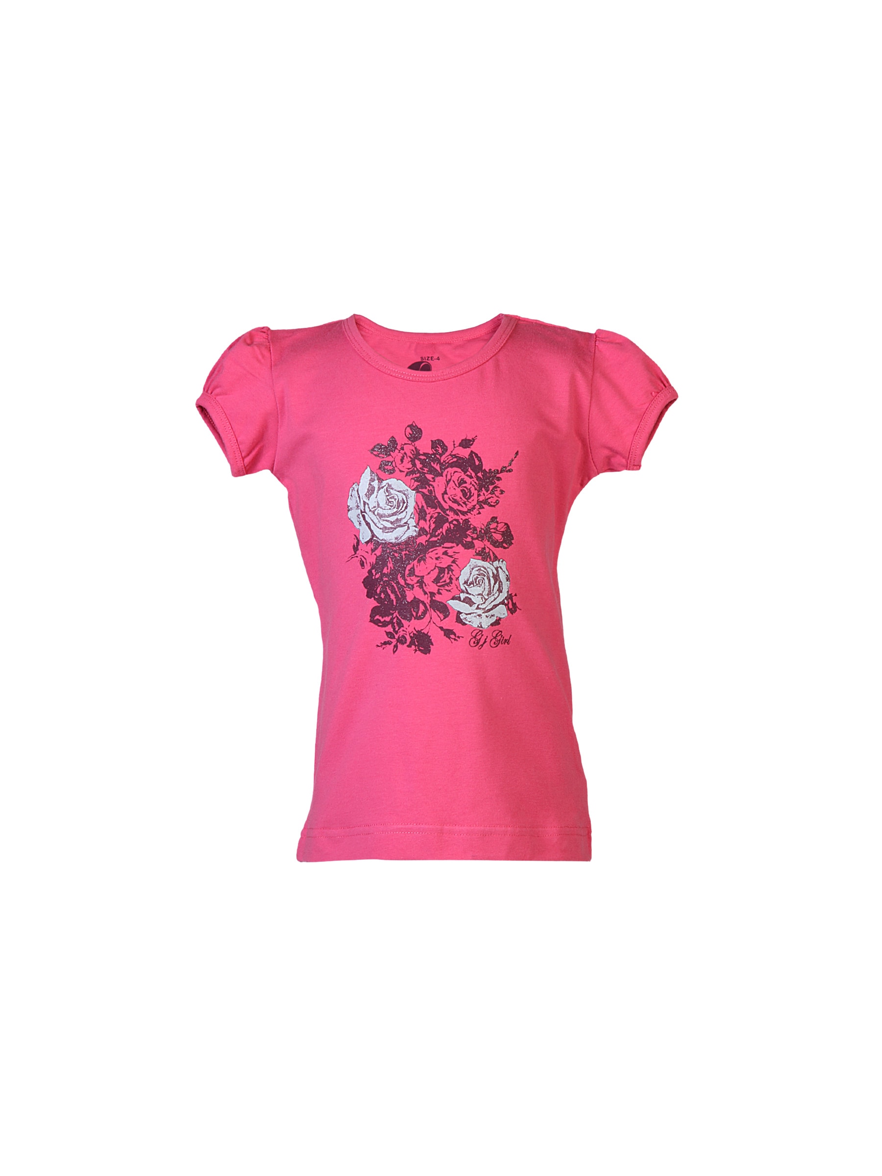 Gini and Jony Kids Girls Printed Pink Tops