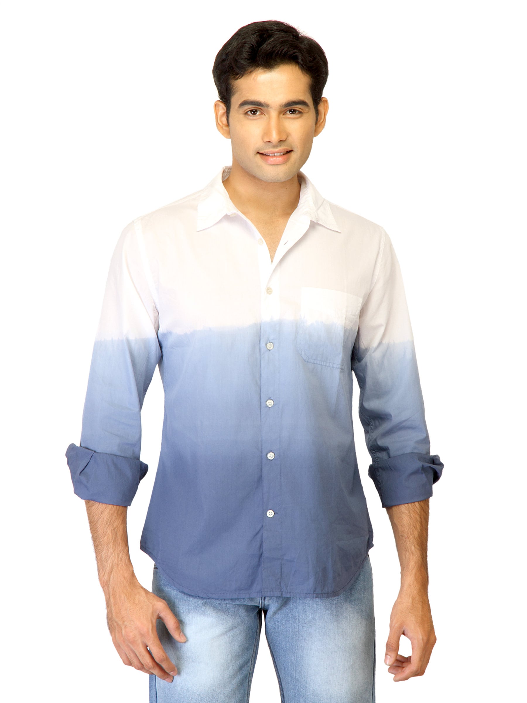 United Colors of Benetton Men Solid White Shirts