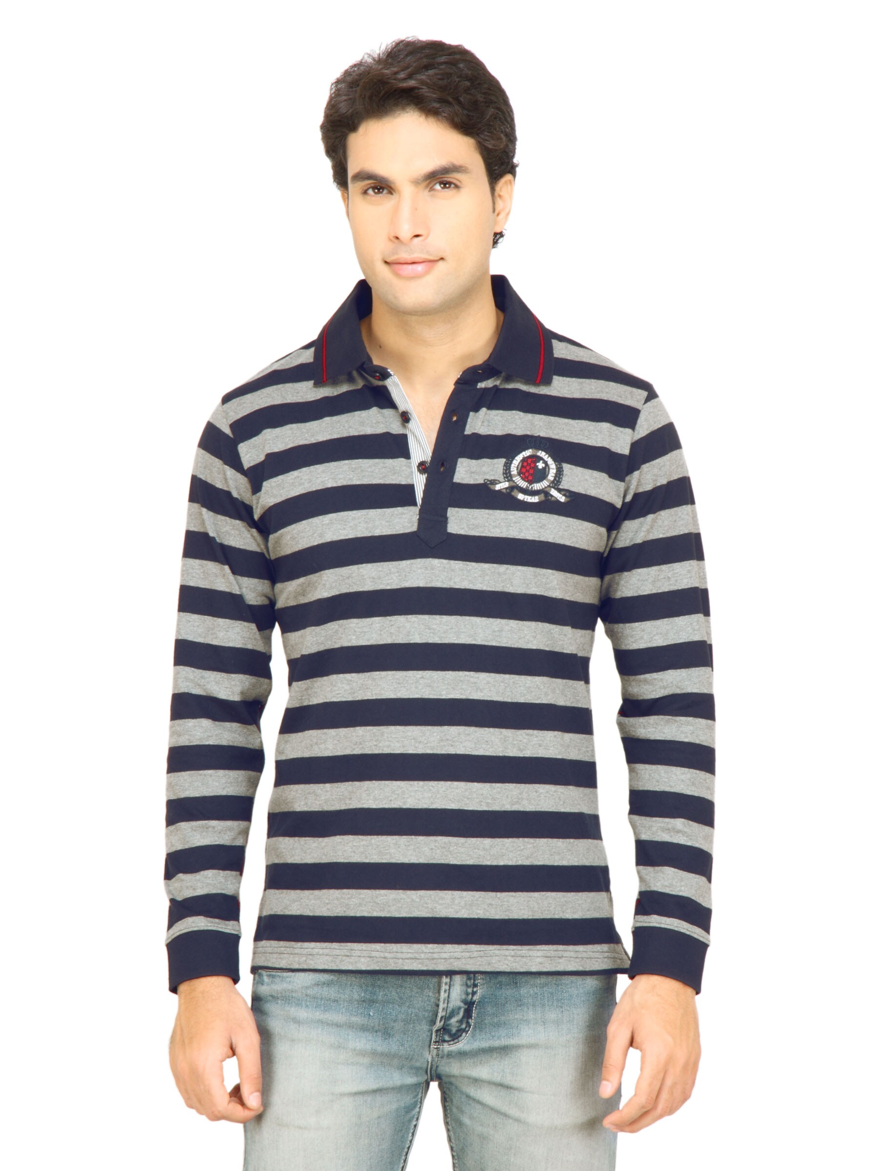 Spykar Blue Stripes Tshirt