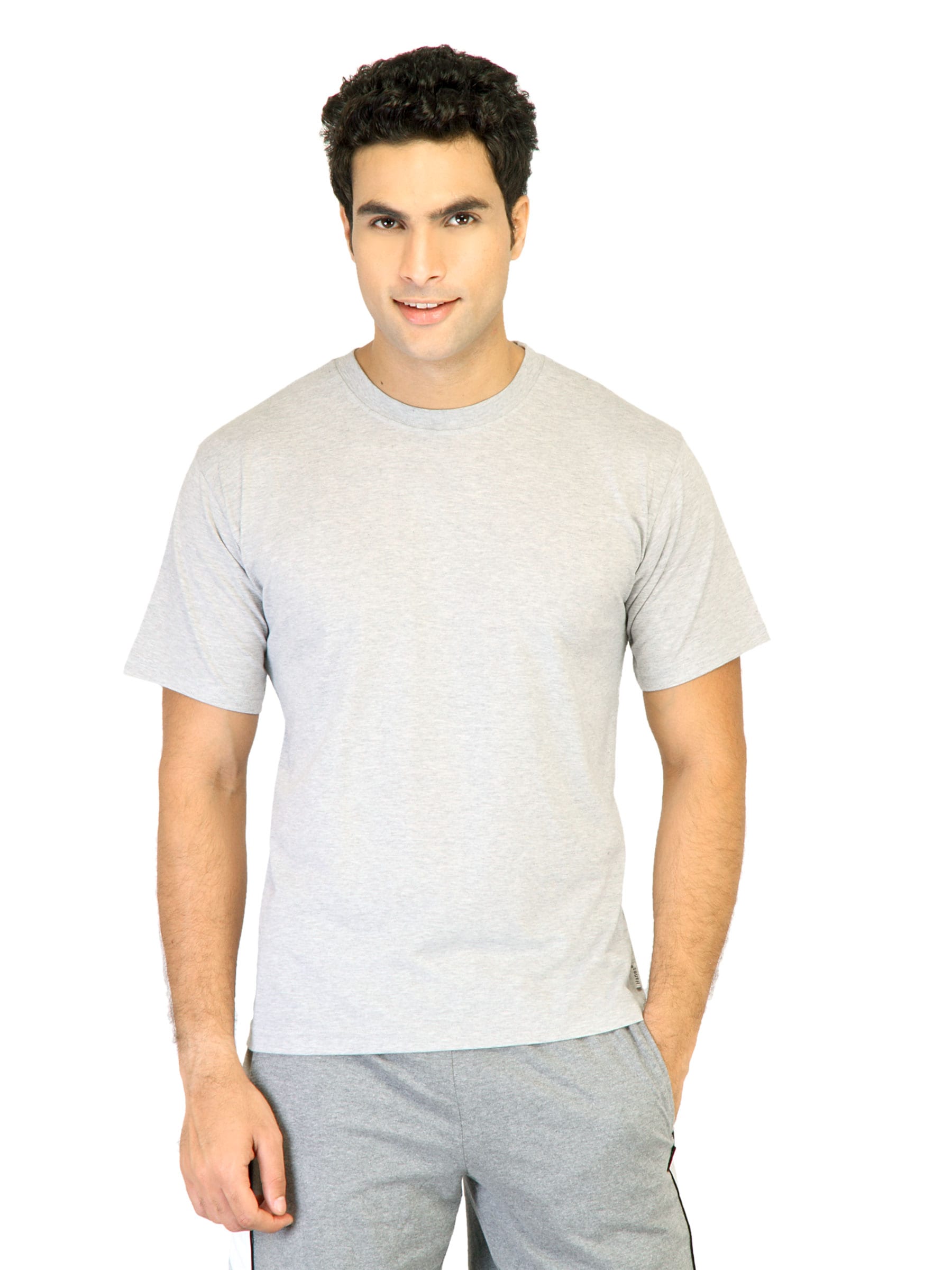 Hanes Men Half Sleeve Crew Pack of 3 Grey Innerwear T-shirts