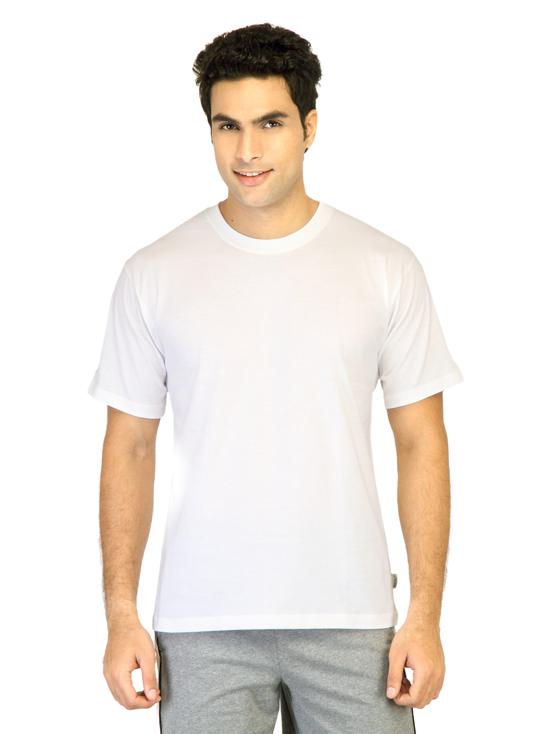 Hanes Men Half Sleeve Crew Pack of 3 White Innerwear T-shirts