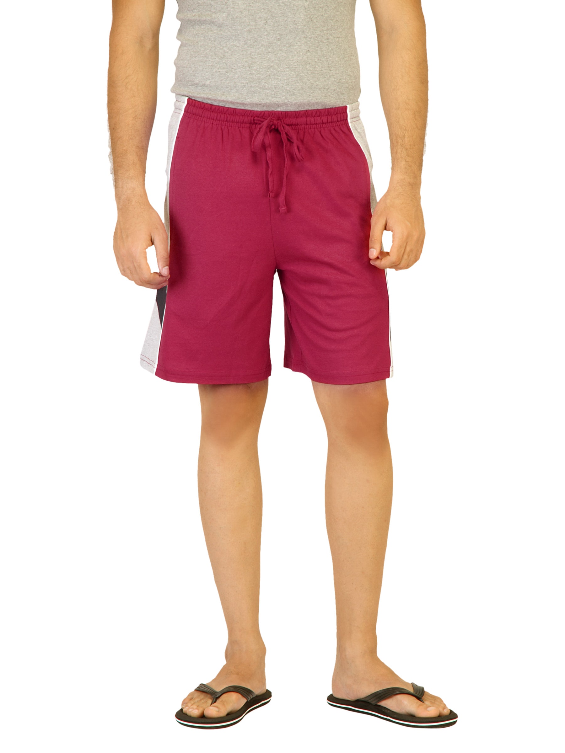 Hanes Men Knitted Red Shorts