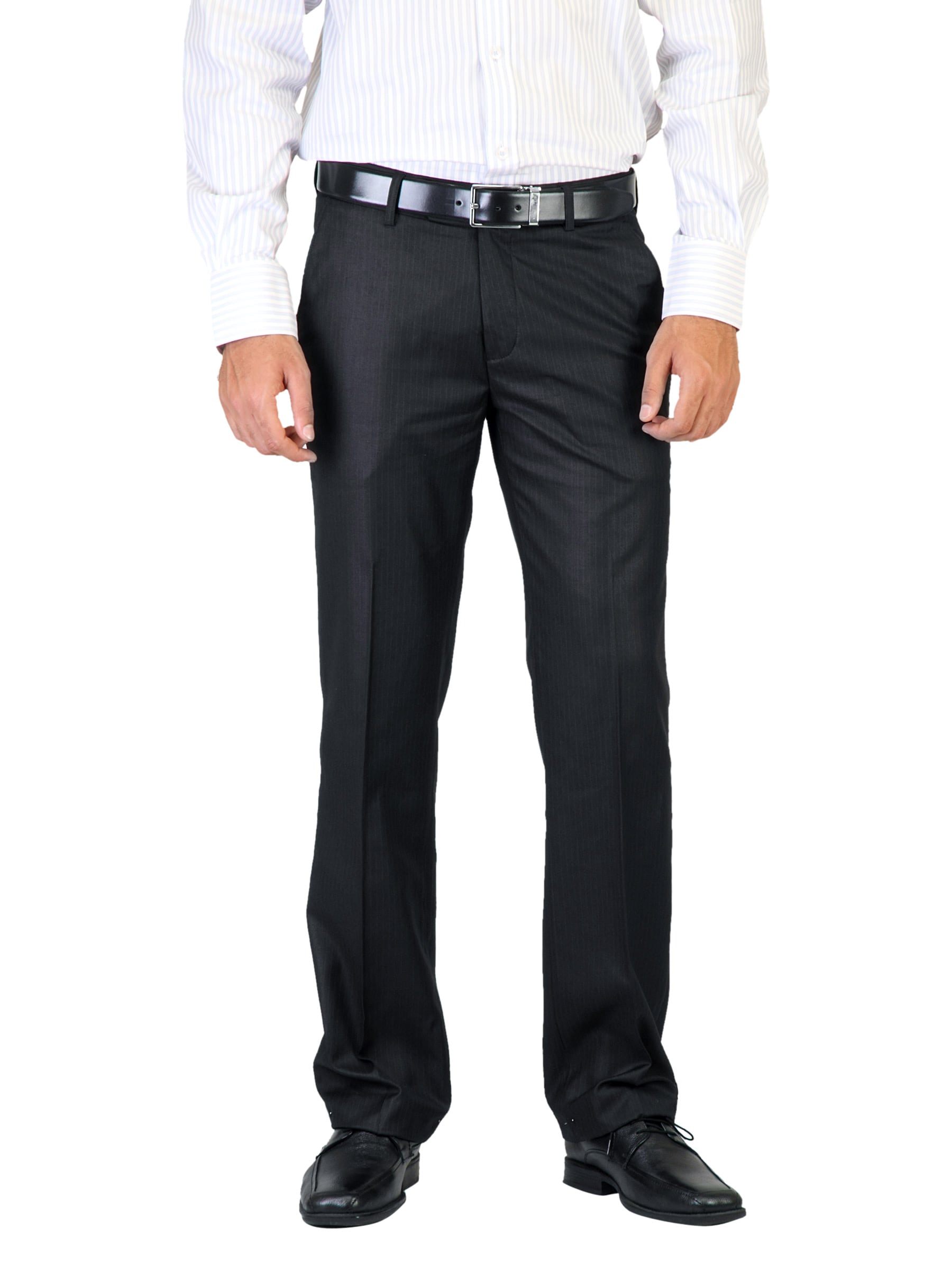 Genesis Men Black Solid Trouser