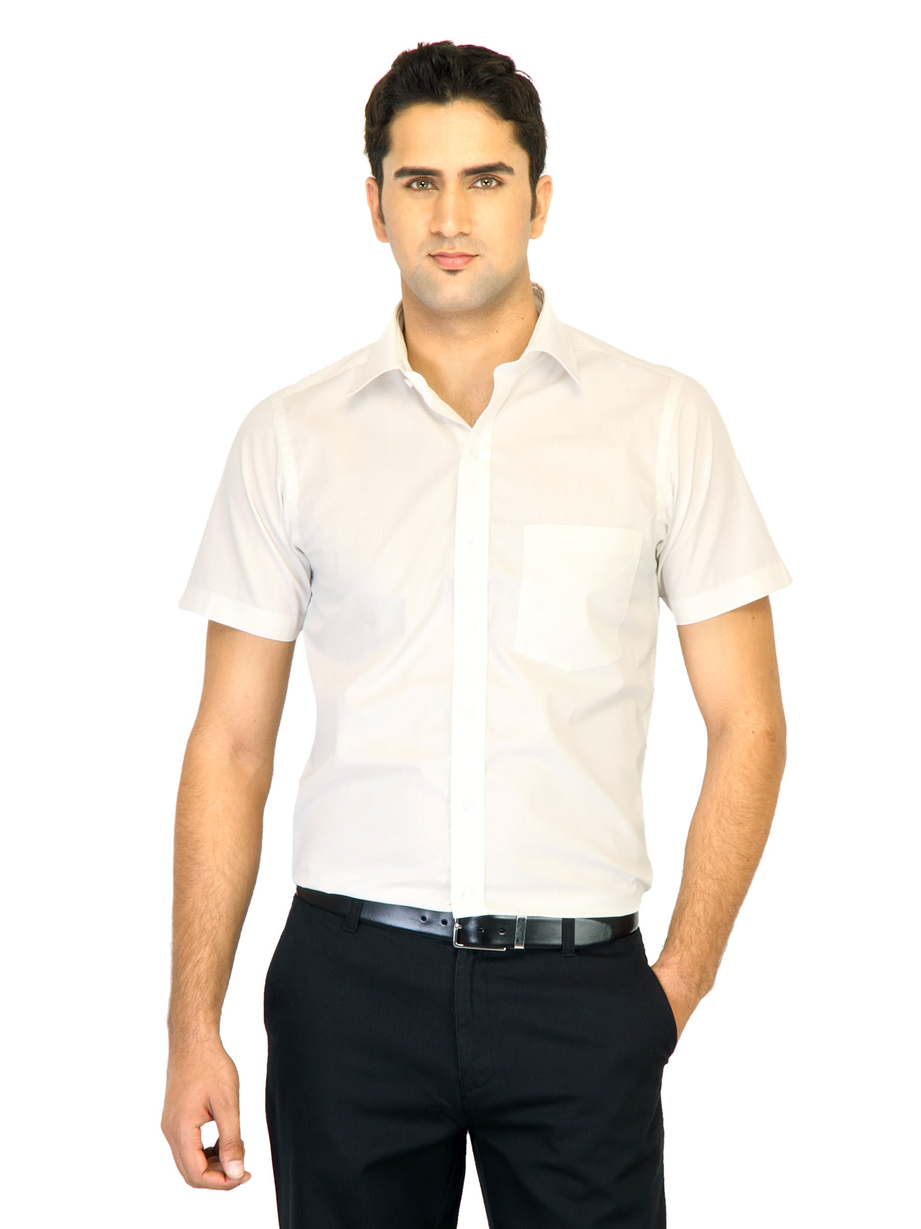 Belmonte Men Solid White Shirts