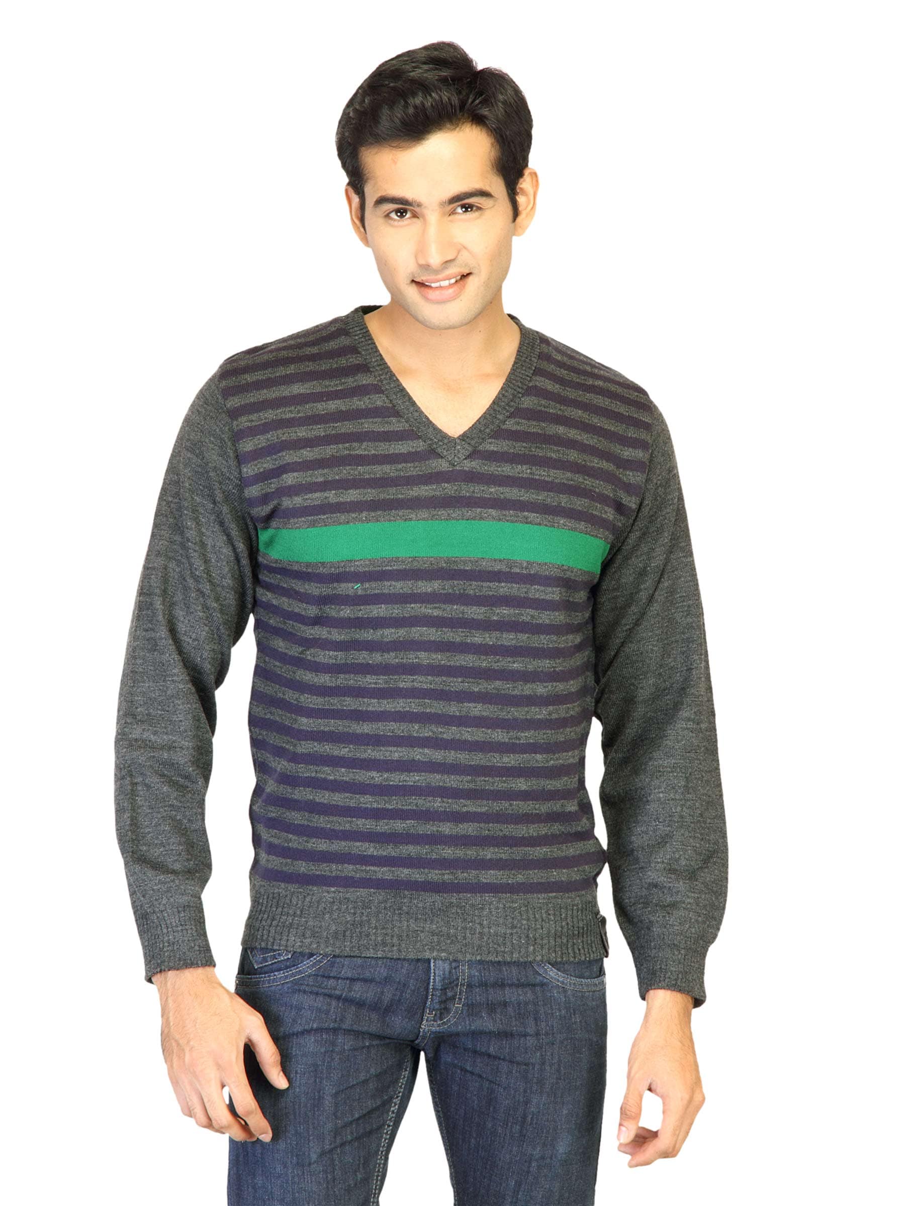 Proline Grey Striped Sweater