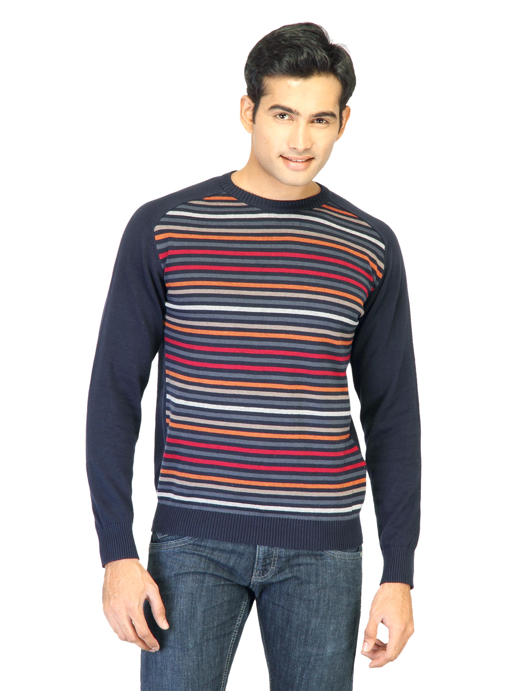 Proline Navy Striped Sweater