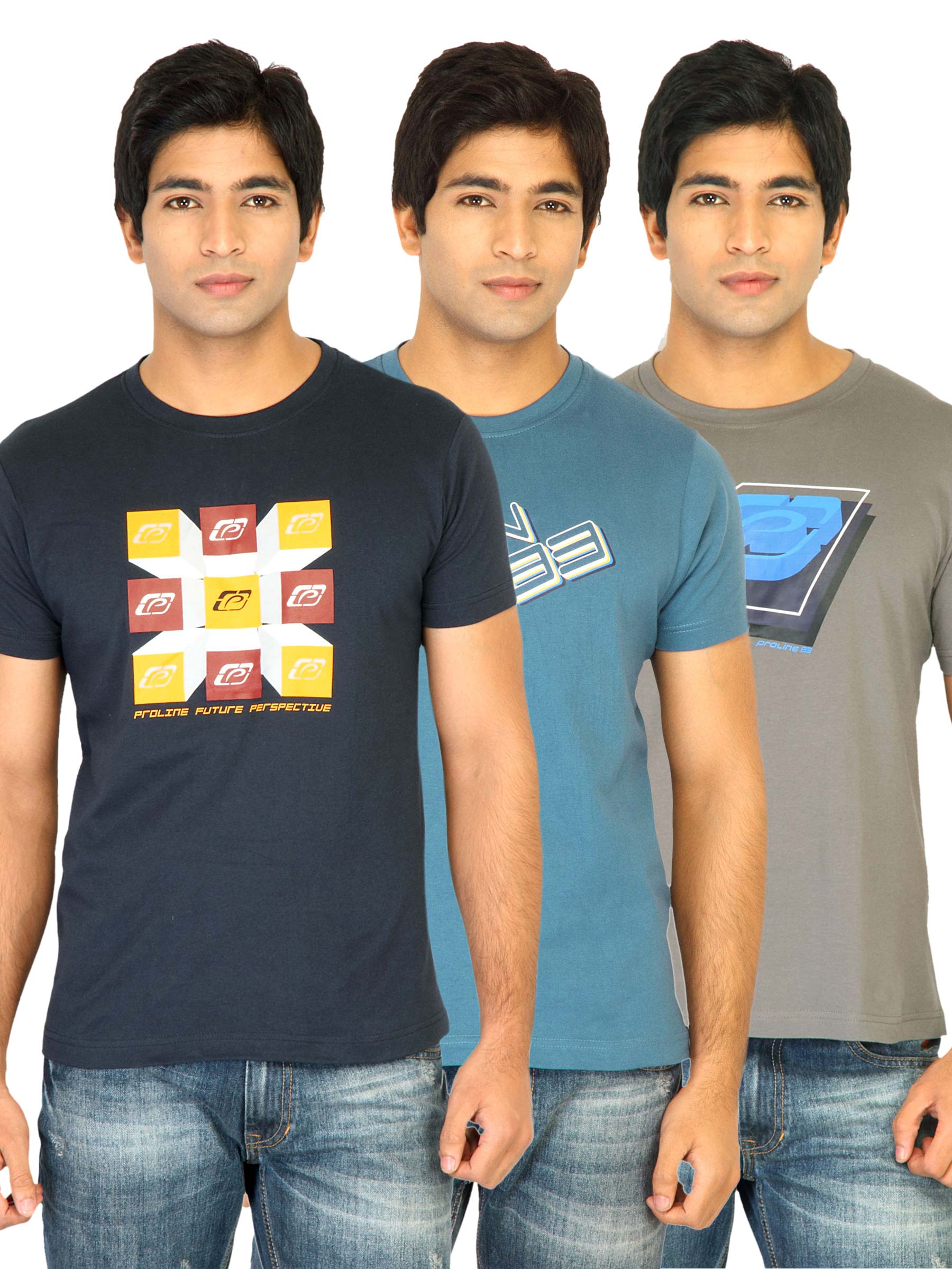 Proline Pack of 3 Printed T-shirts