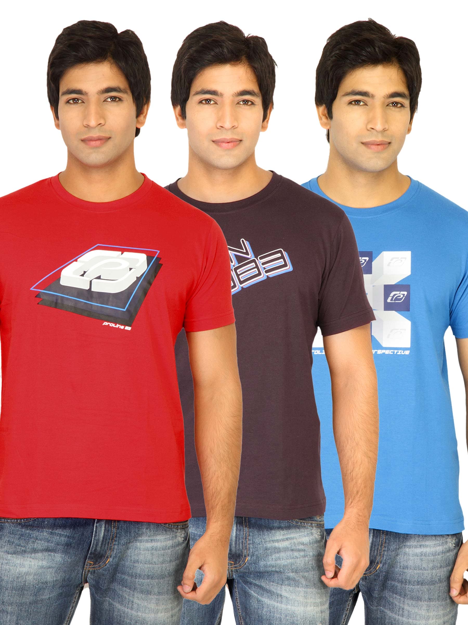 Proline Pack of 3 Printed T-shirts