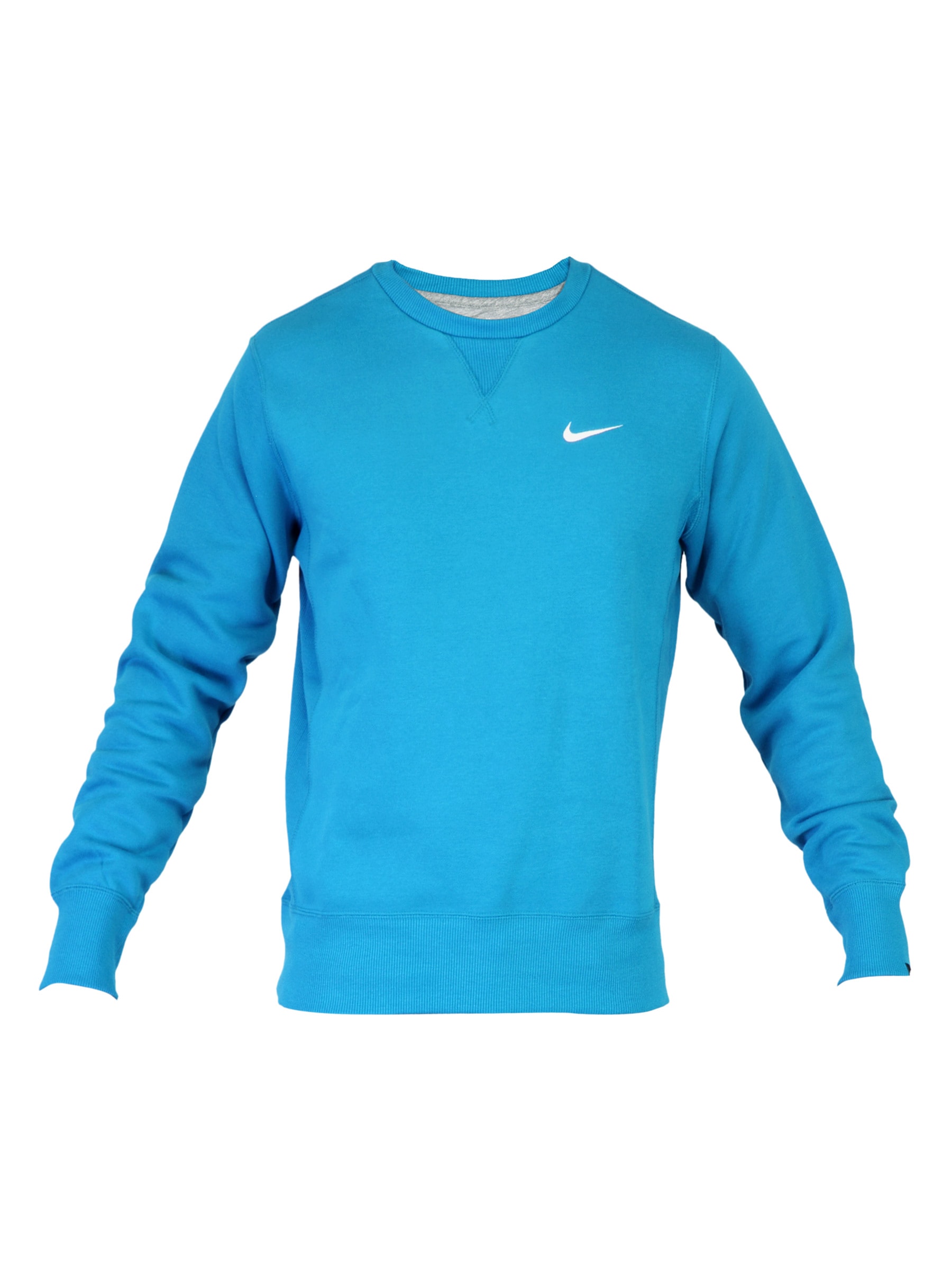 Nike Men Solid Blue Sweatshirts