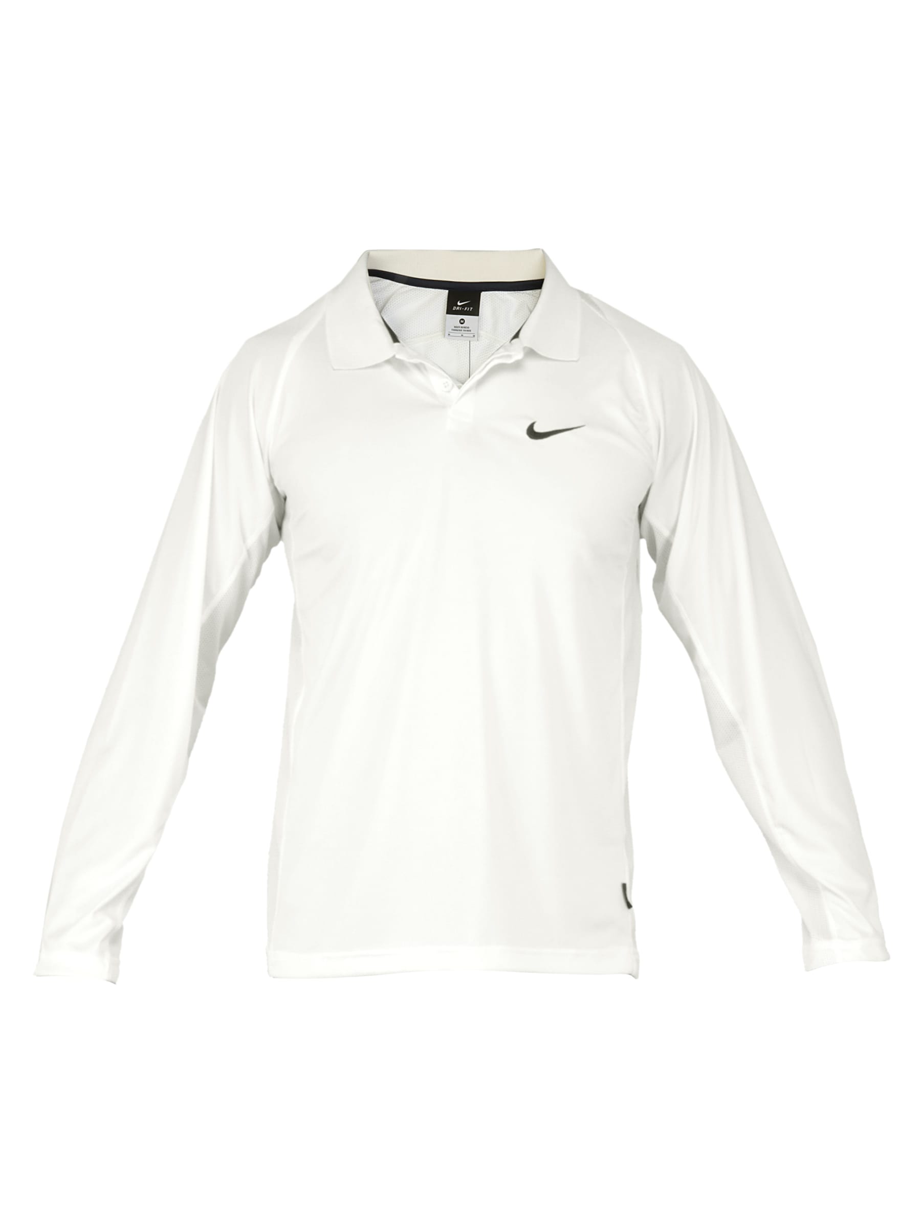 Nike Men Solid Off-White Polo Jerseys