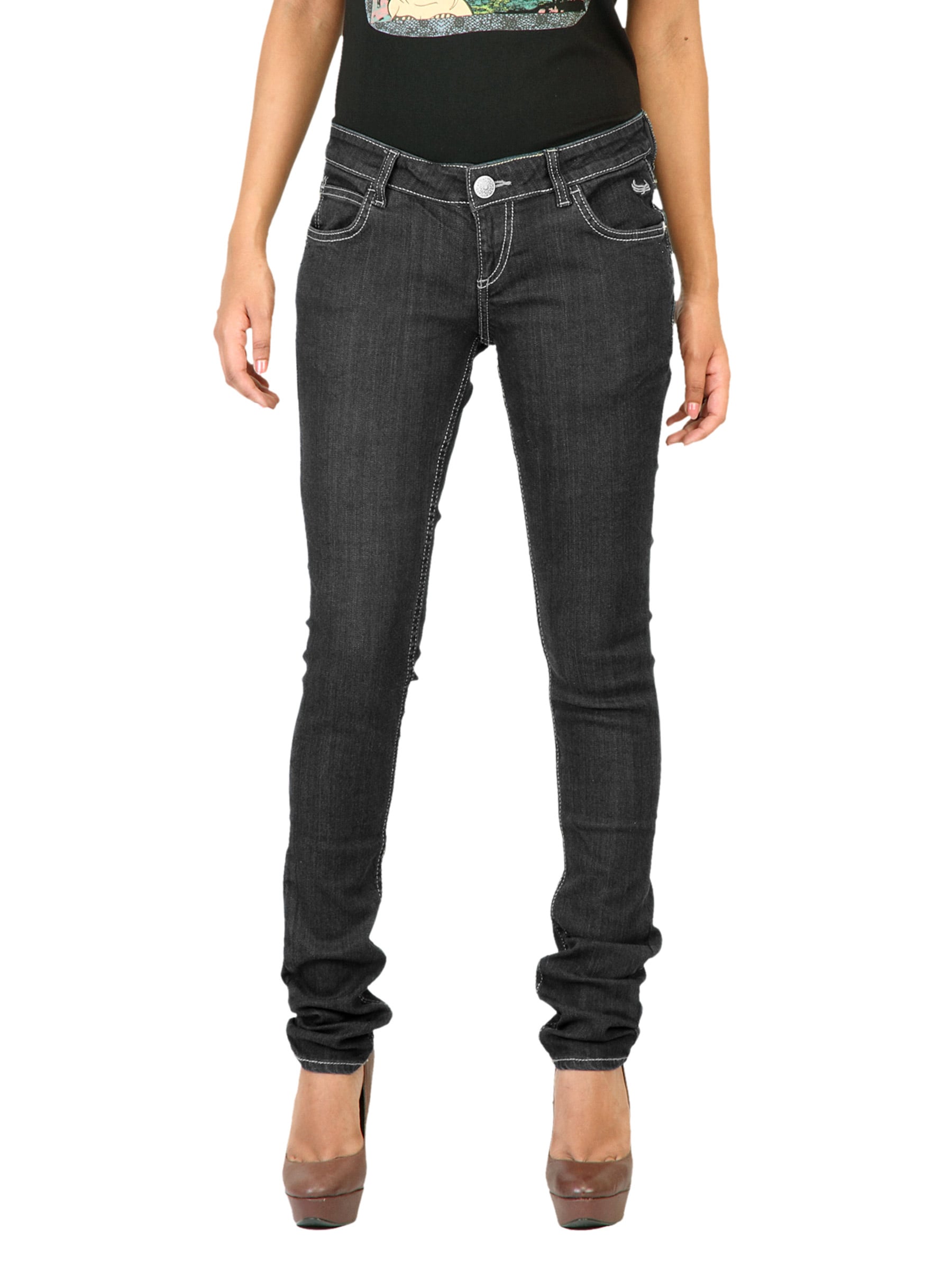 Flying Machine Women Washed Blue Jeans