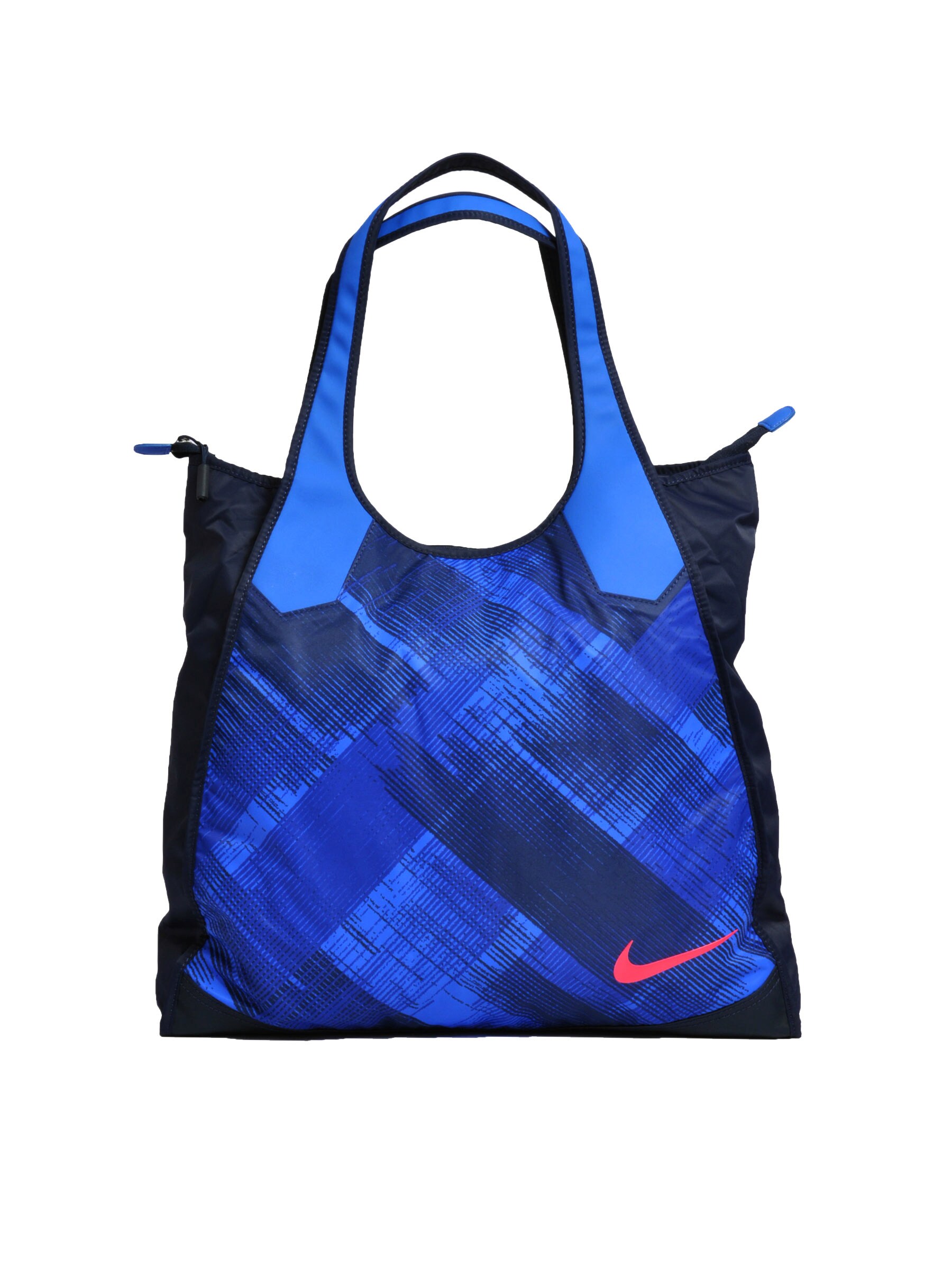 Nike Women Checks Blue Handbags