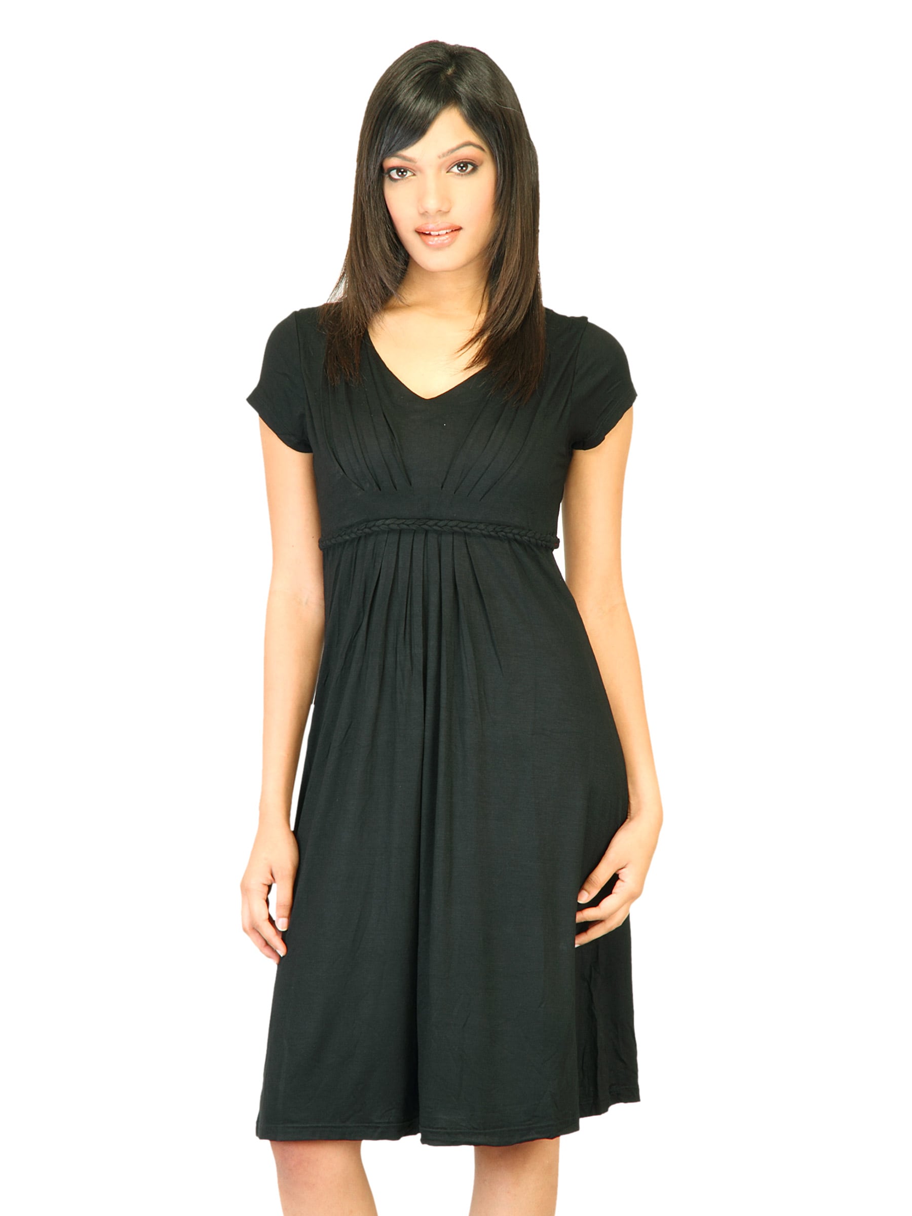 AND Women Solid Black Dresses