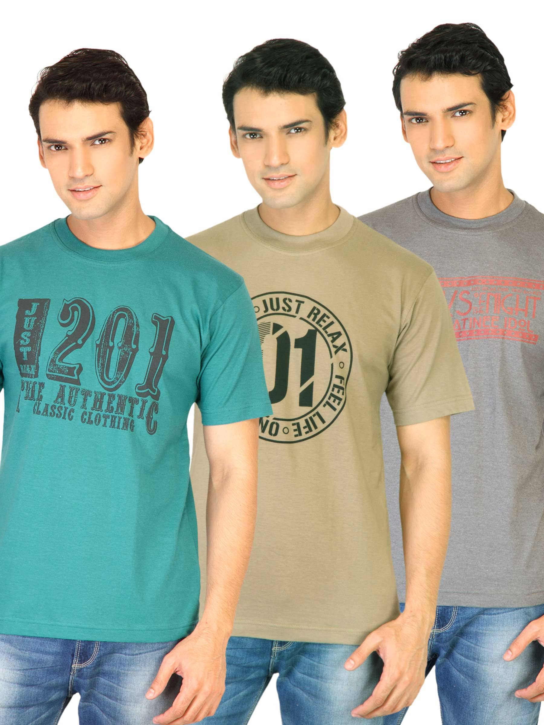 Classic Polo Men Printed pack of 3 Tshirts