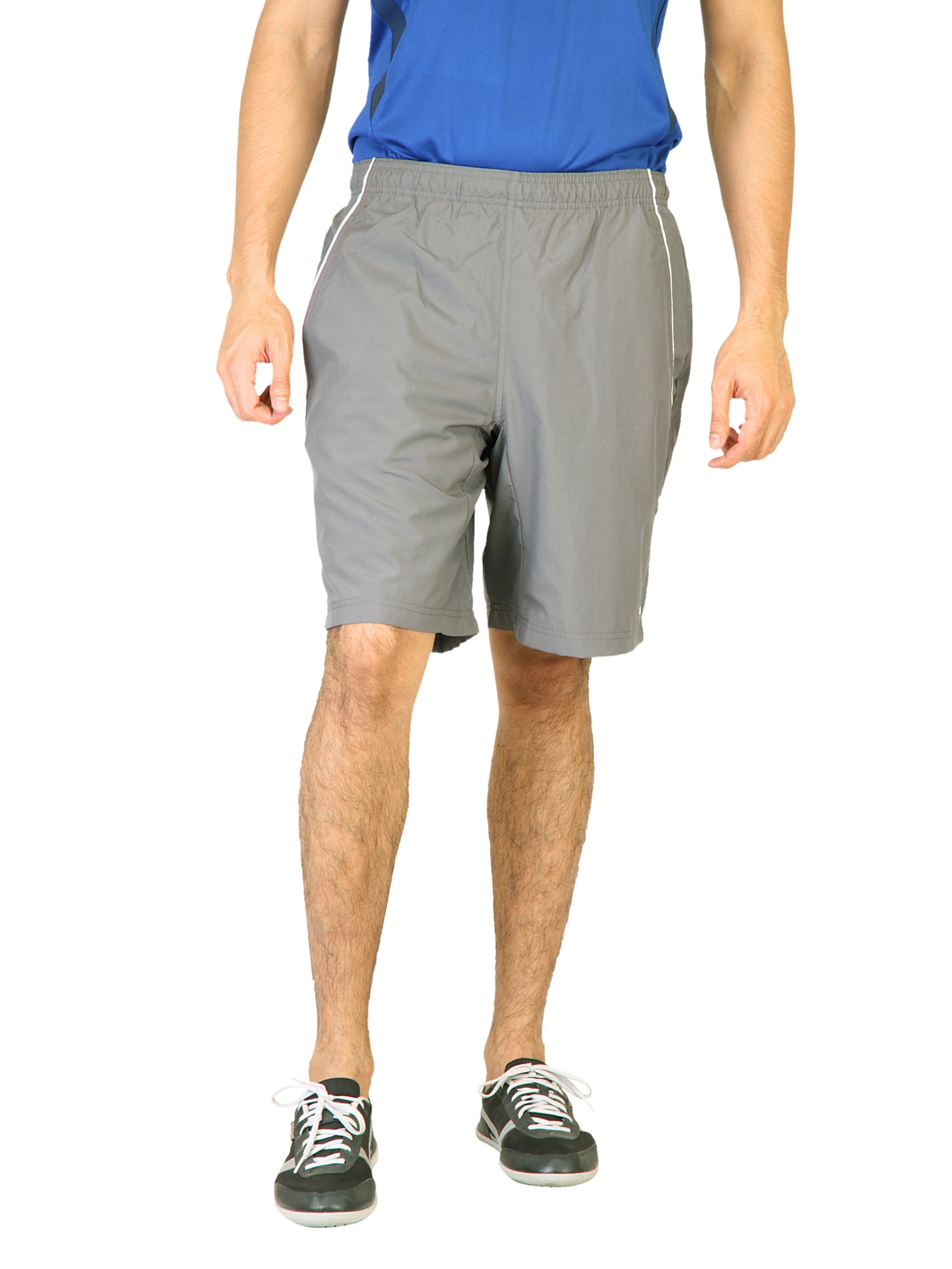 ADIDAS Men Solid Grey Shorts