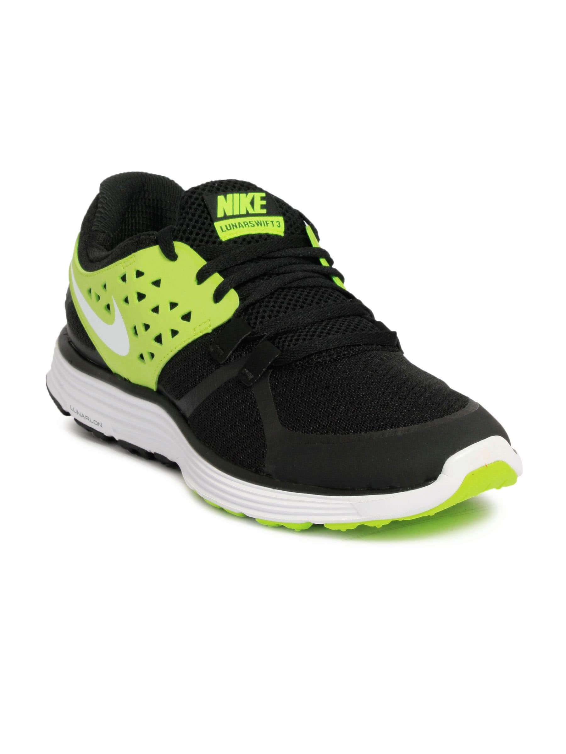 Nike Men Lunar Swift +3 Black Sports Shoes