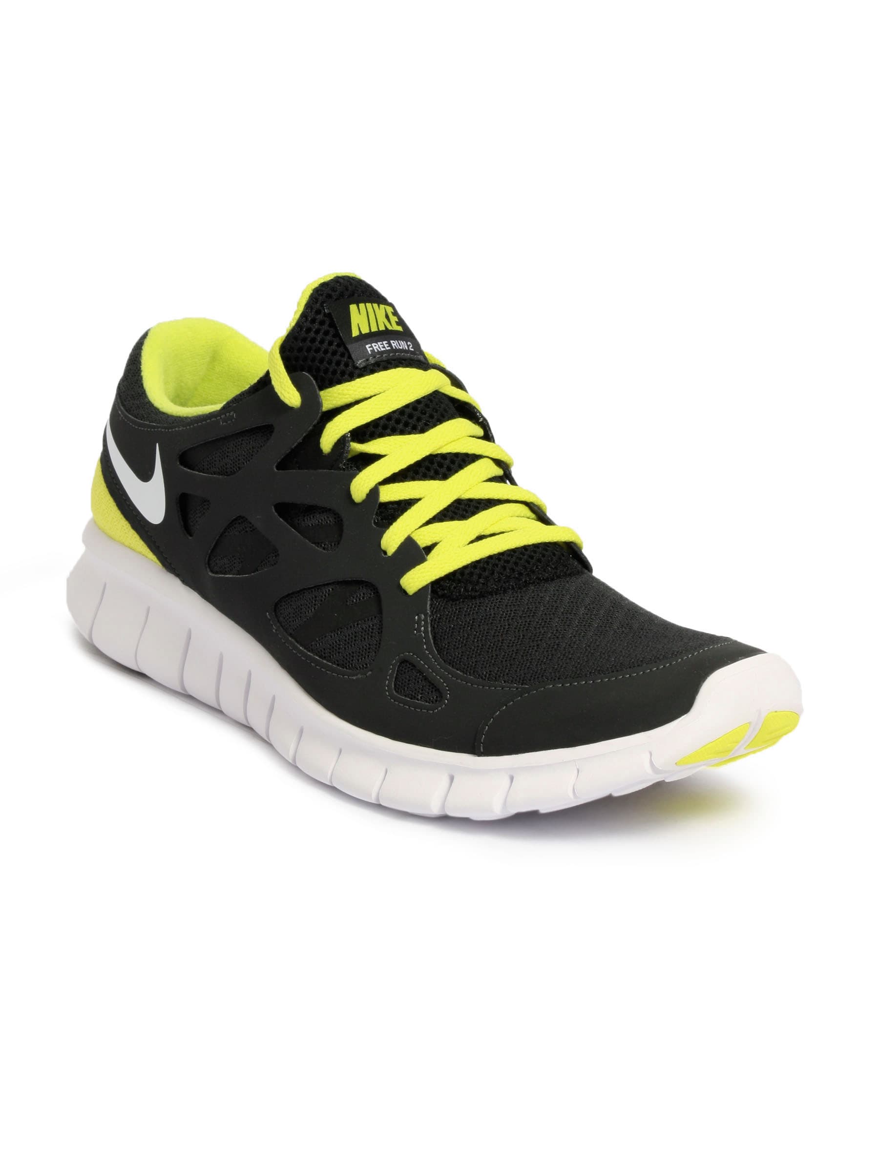 Nike Men Free Run +2 Black Sports Shoes
