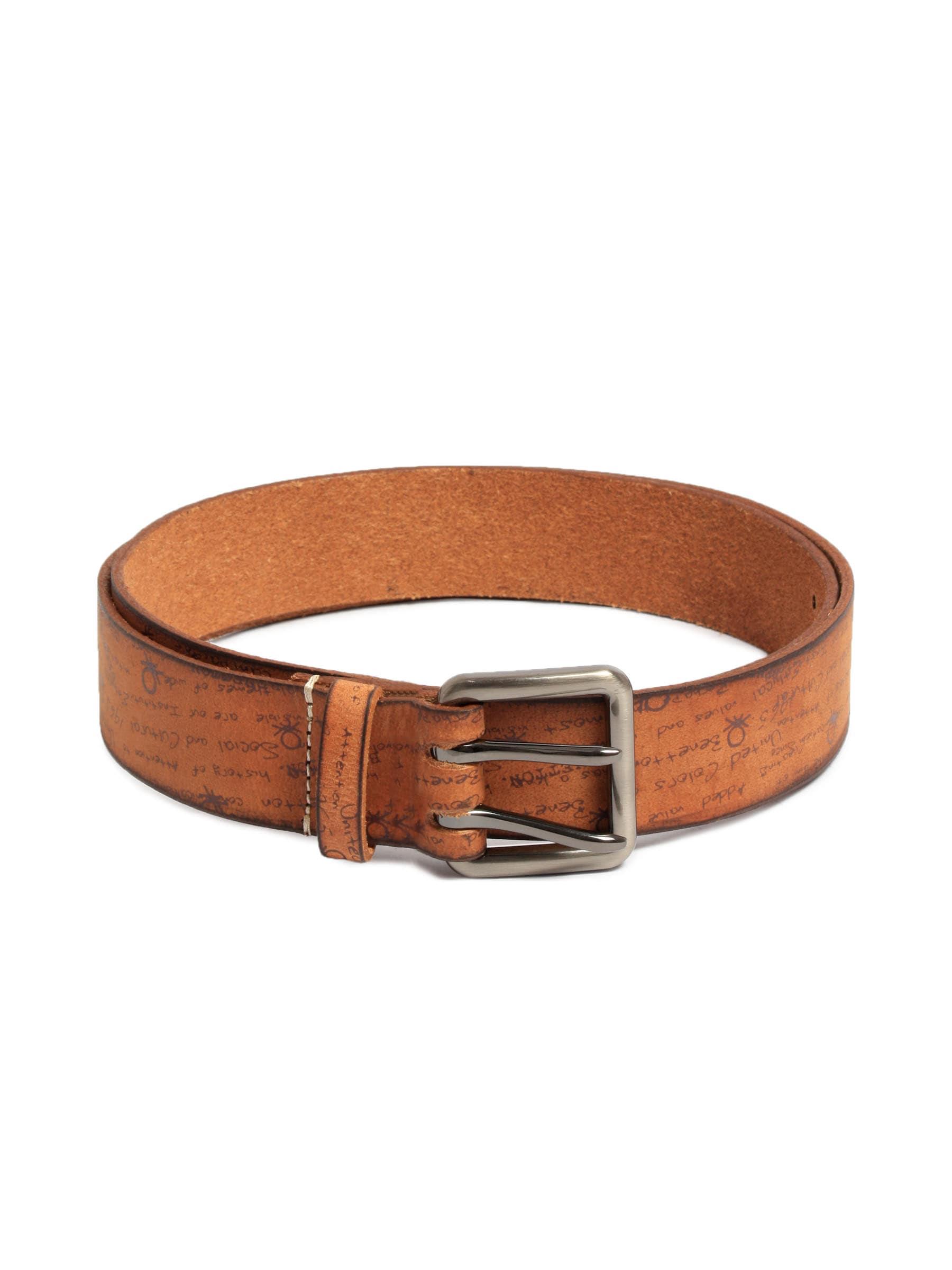 United Colors of Benetton Men Printed Brown Belts