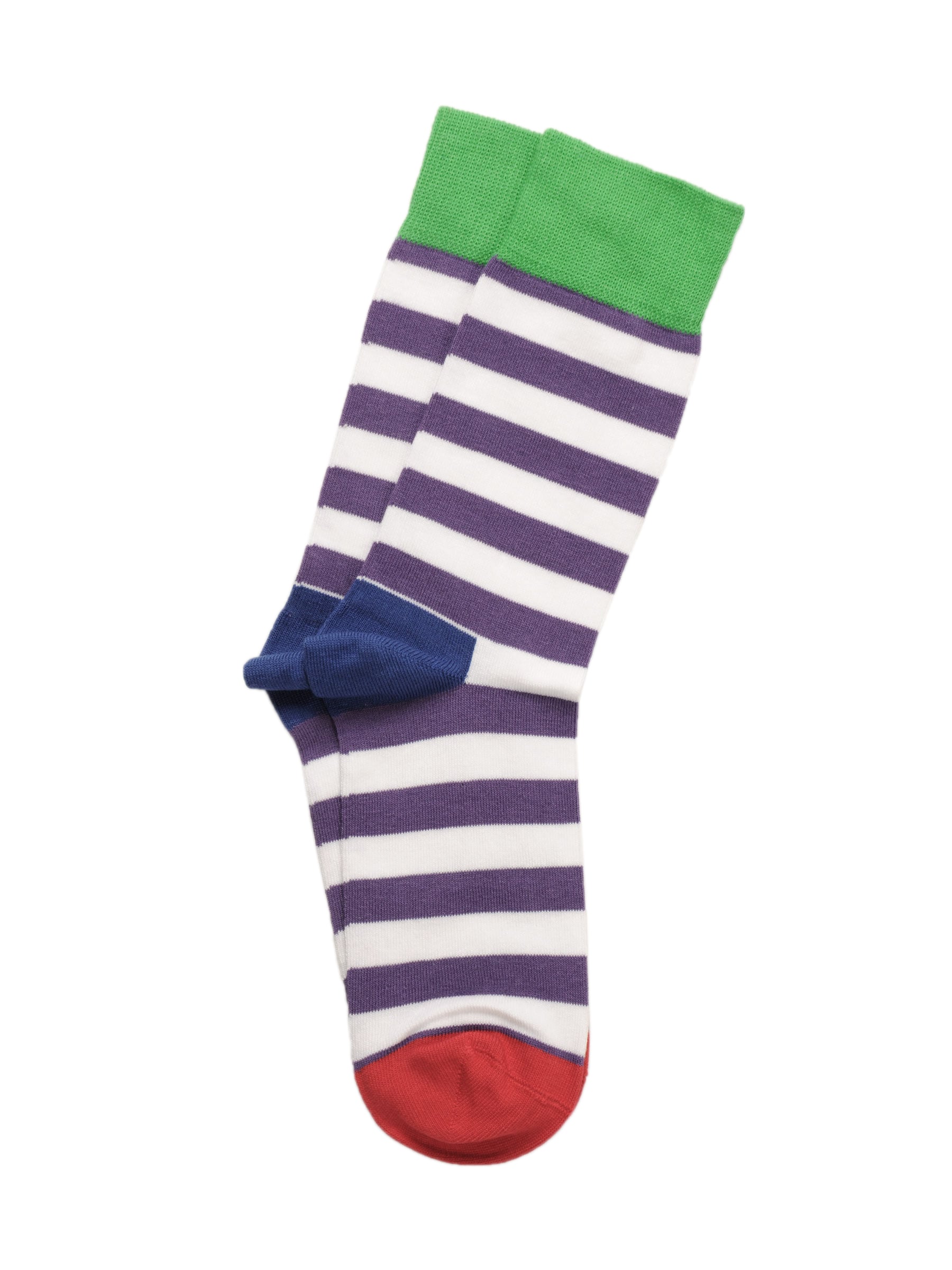 United Colors of Benetton Men Stripes Purple Socks