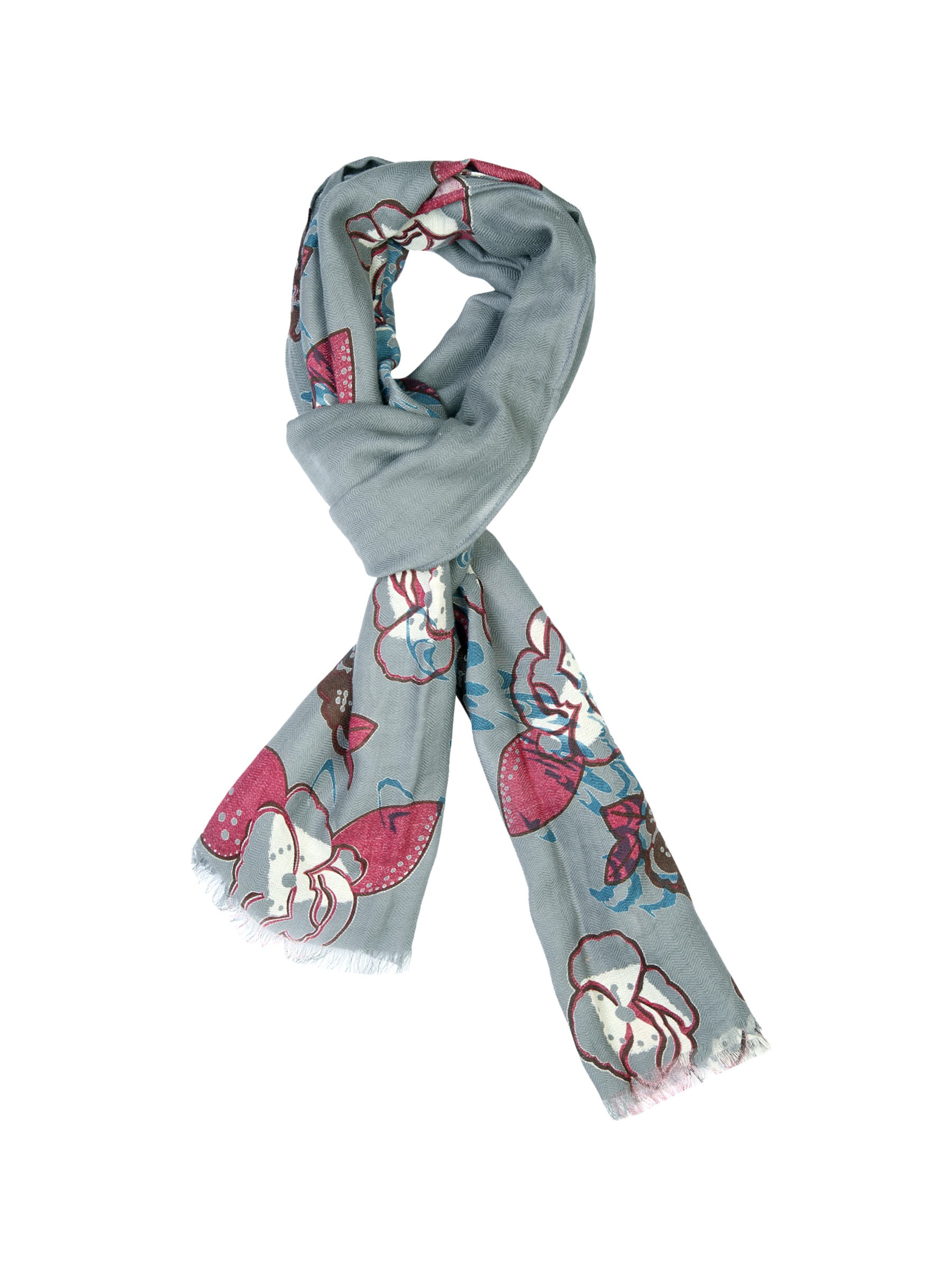 United Colors of Benetton Women Printed Grey Scarves