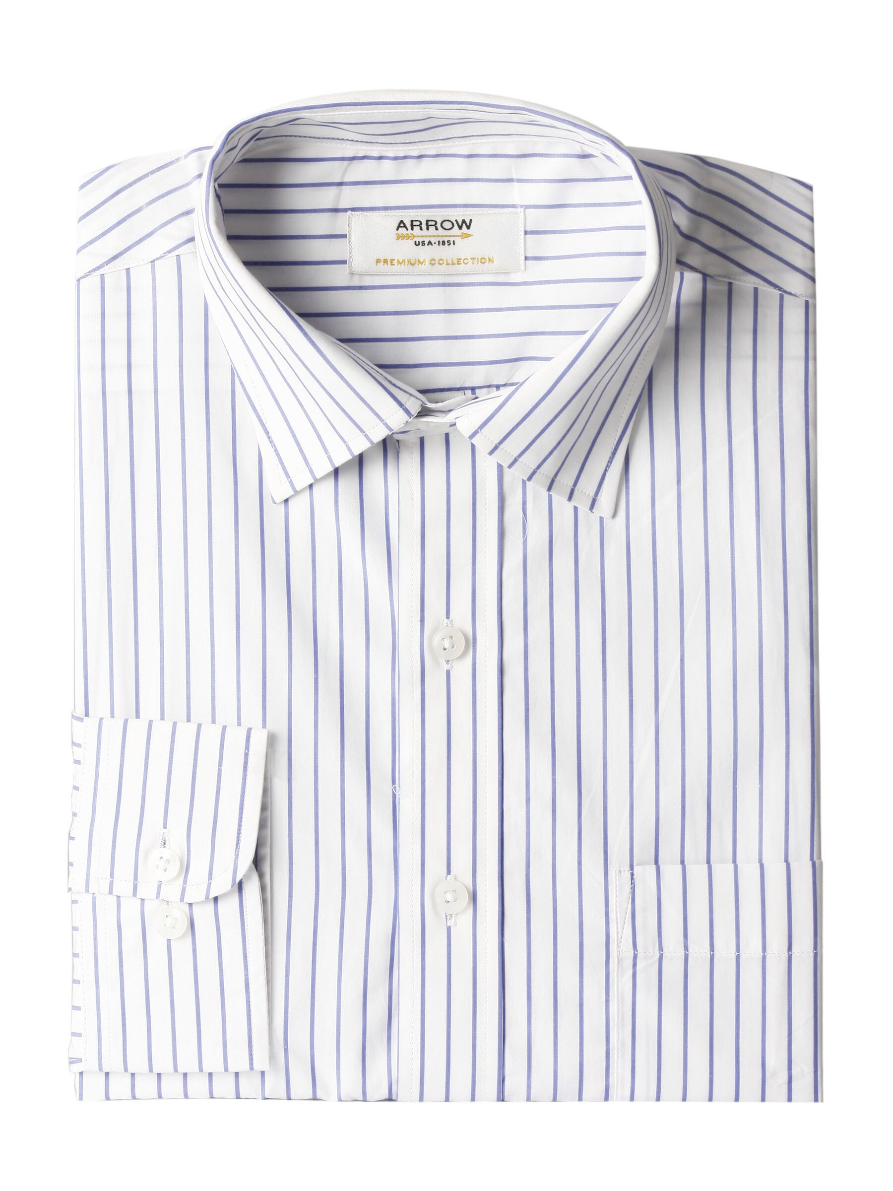 Arrow Men Stripes White Shirts