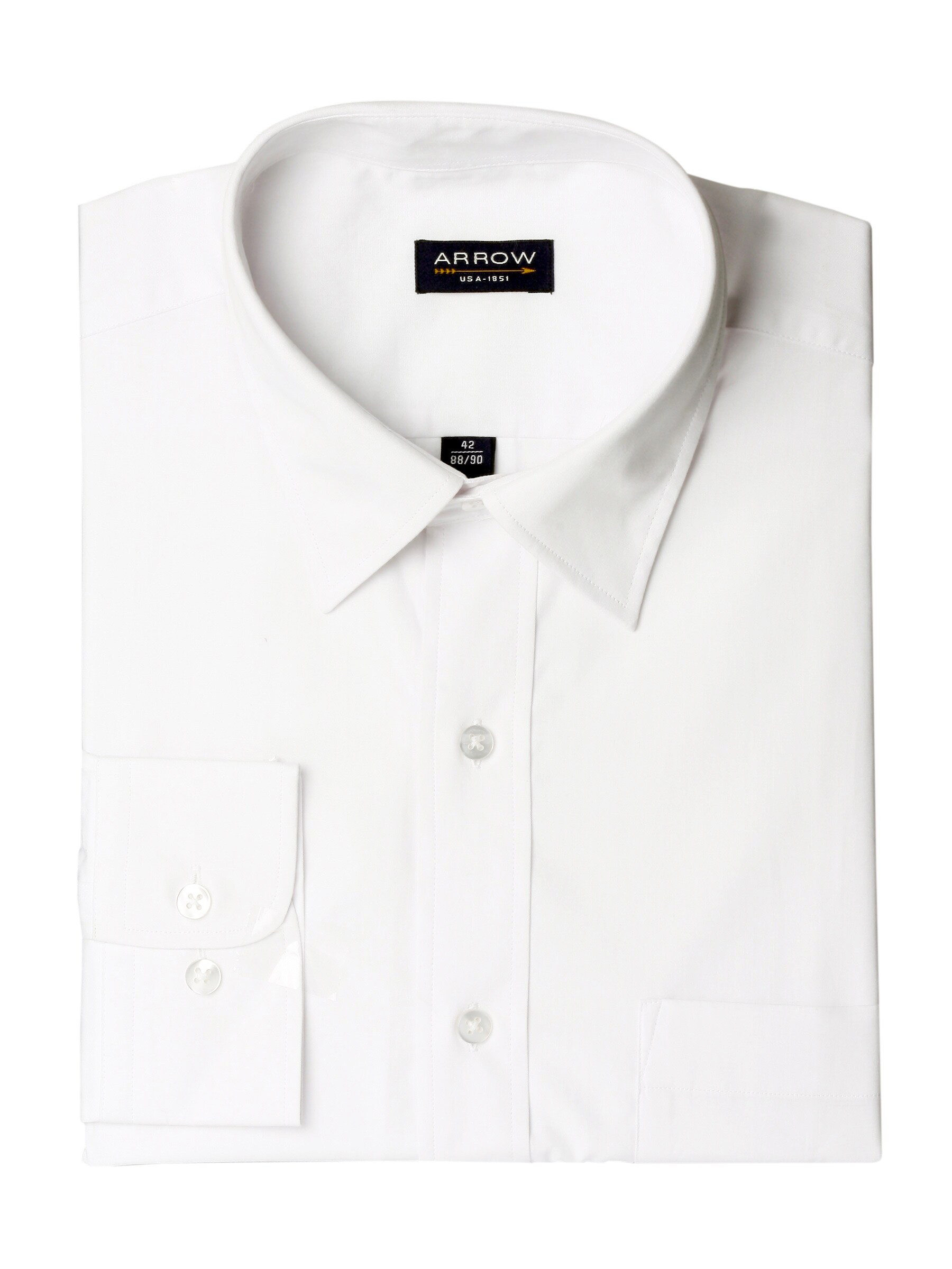 Arrow Men Solid White Shirts