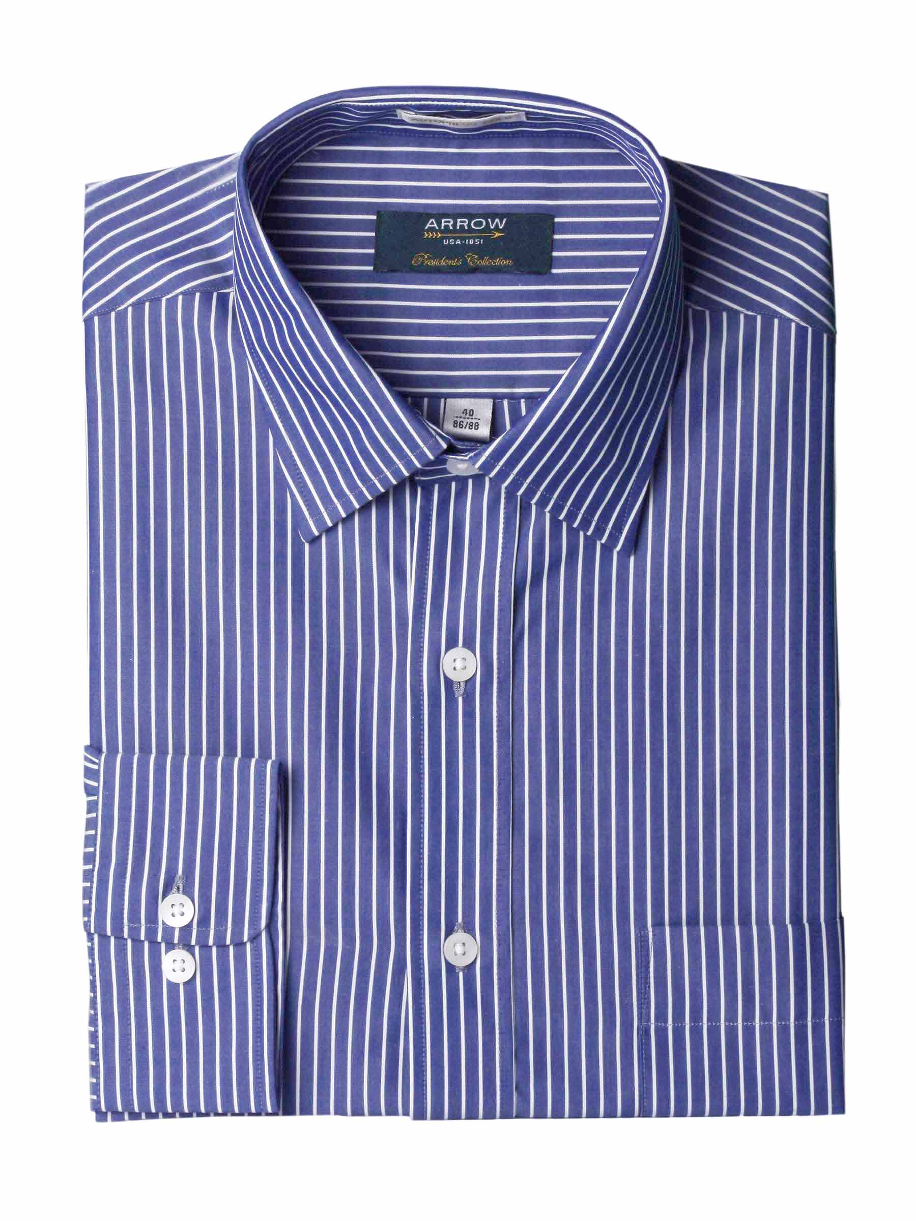 Arrow Men Stripes Blue Shirts