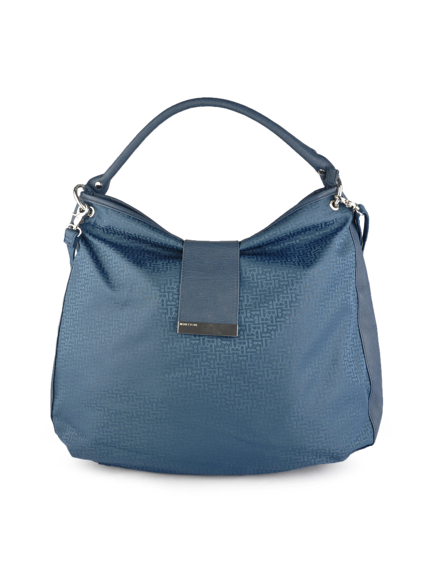 United Colors of Benetton Women Solid Blue Handbags