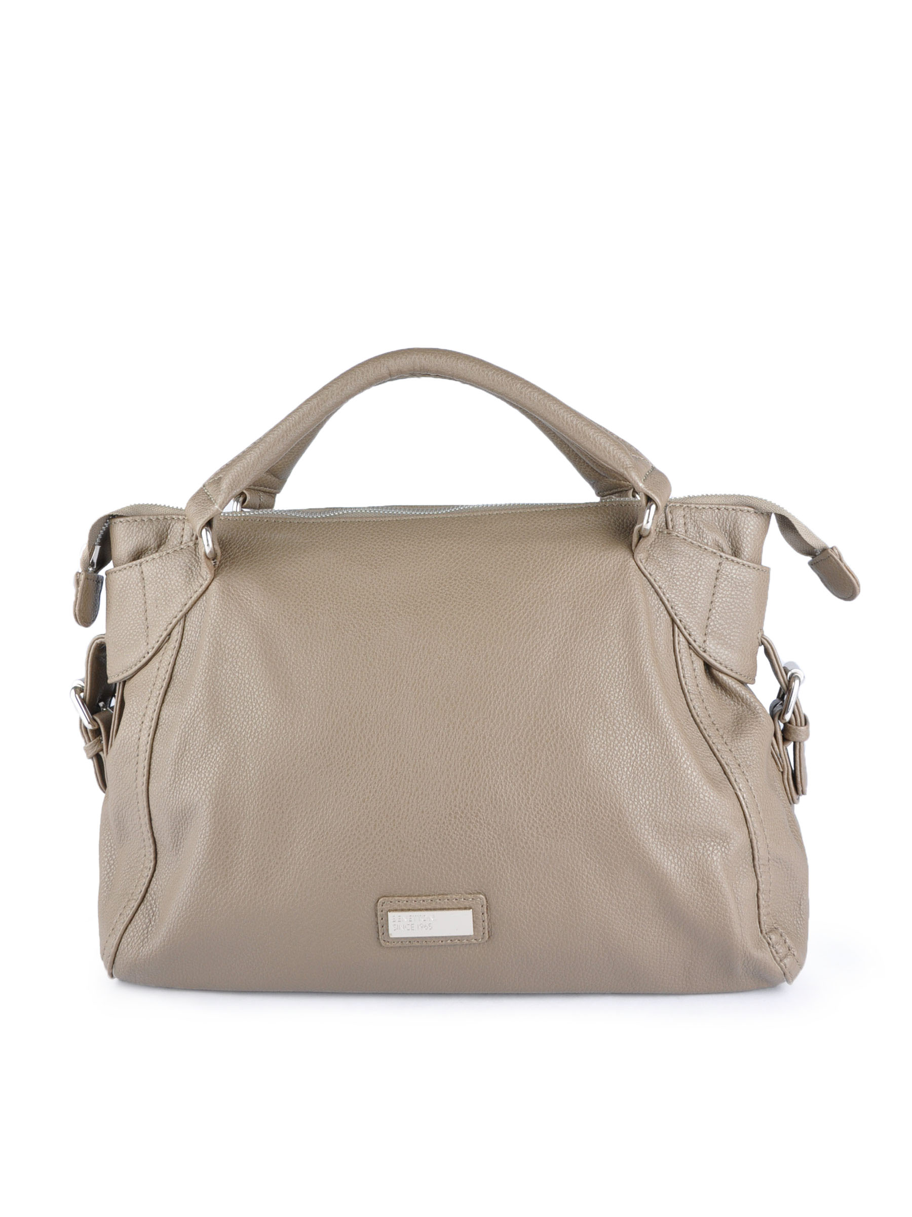 United Colors of Benetton Women Solid Brown Handbags