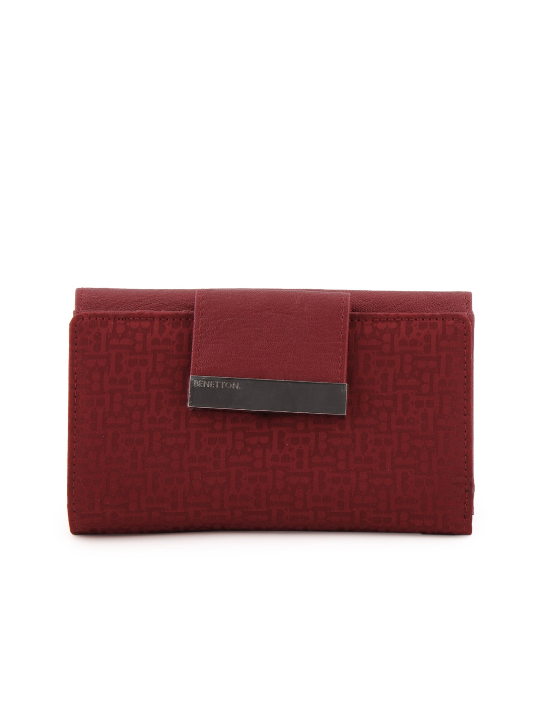 United Colors of Benetton Women Solid Maroon Wallets