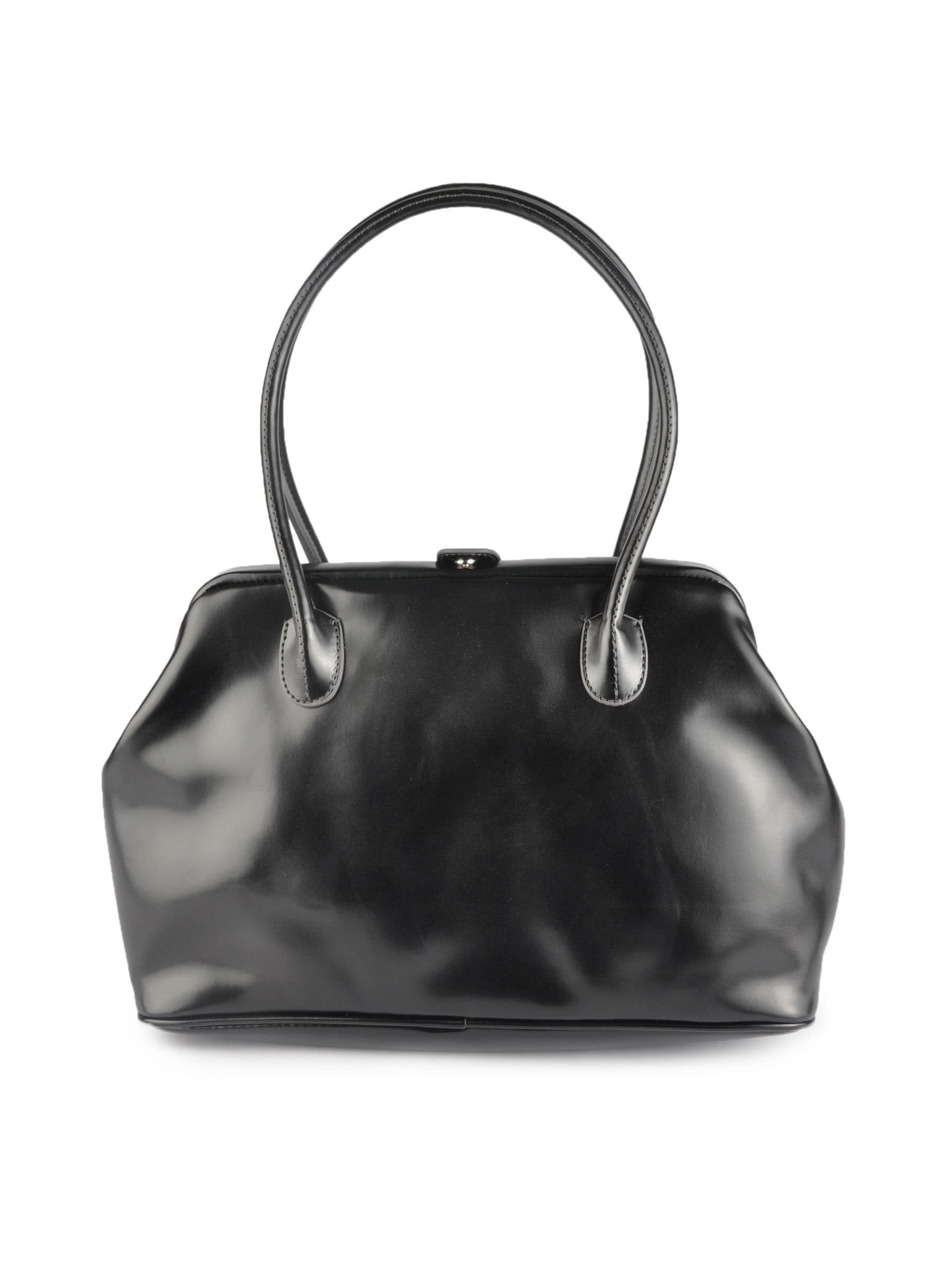 United Colors of Benetton Women Solid Black Handbags