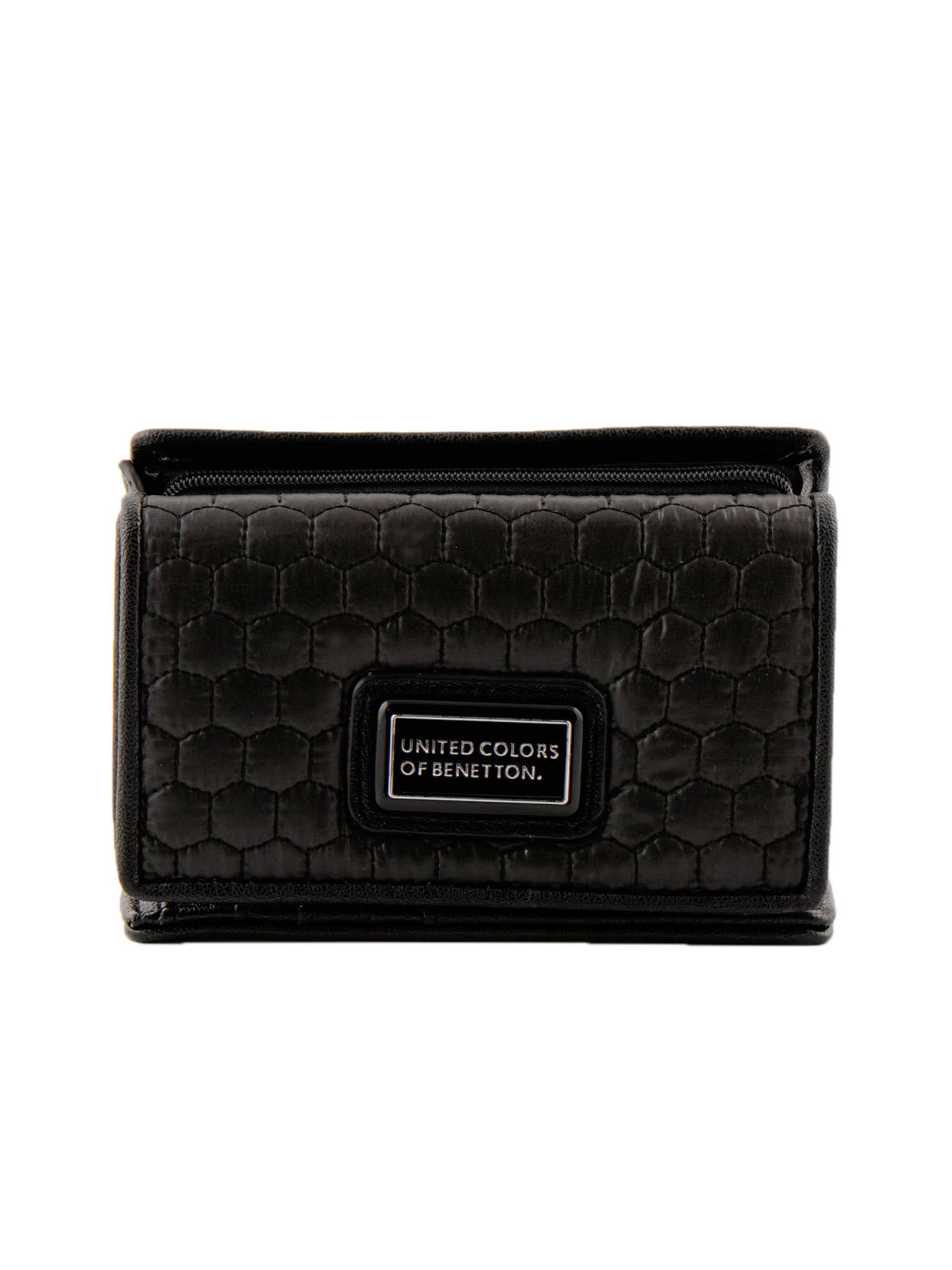 United Colors of Benetton Women Solid Black Wallets