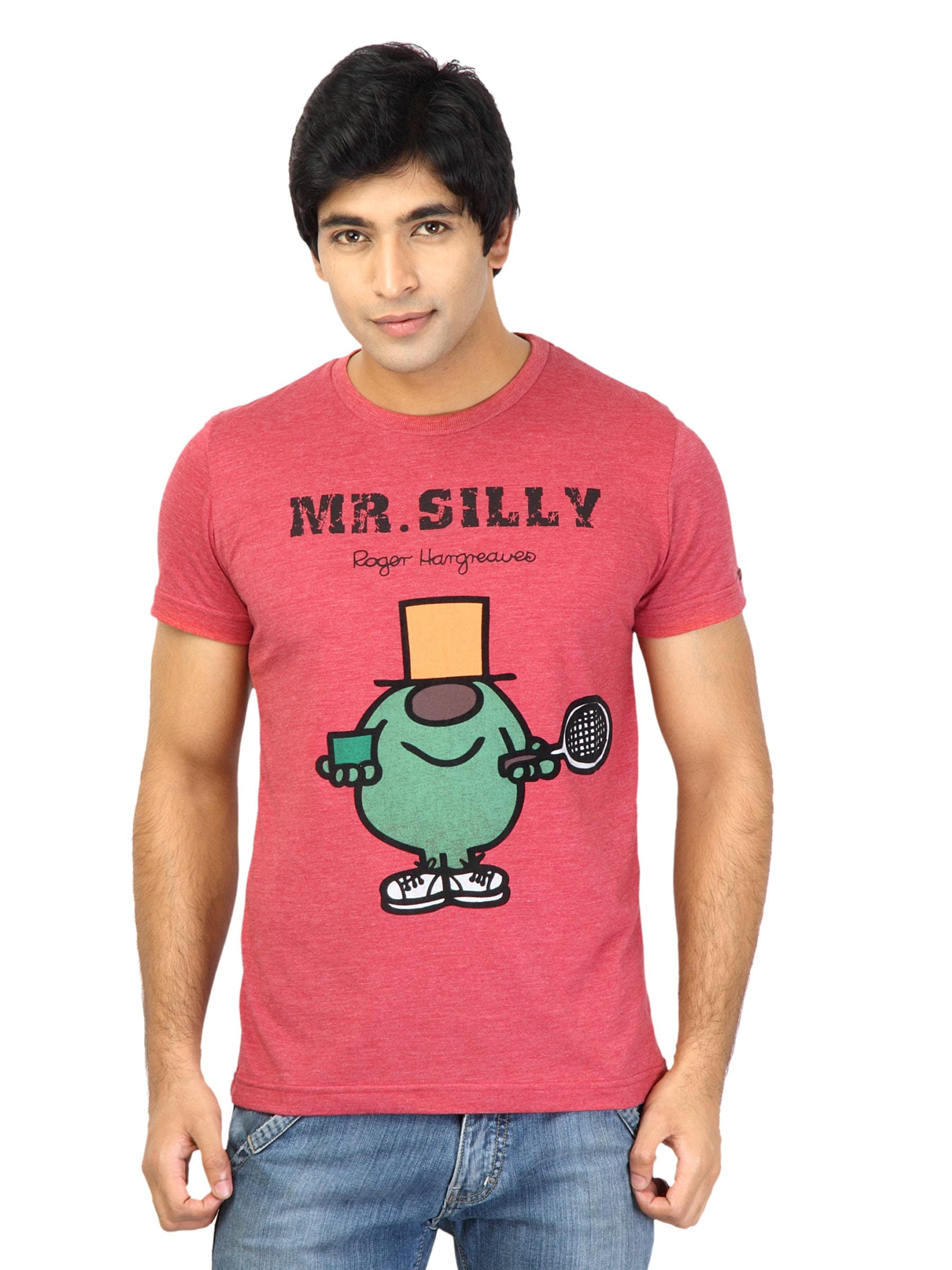 Mr. Men Men Mr. Silly Red Tshirts