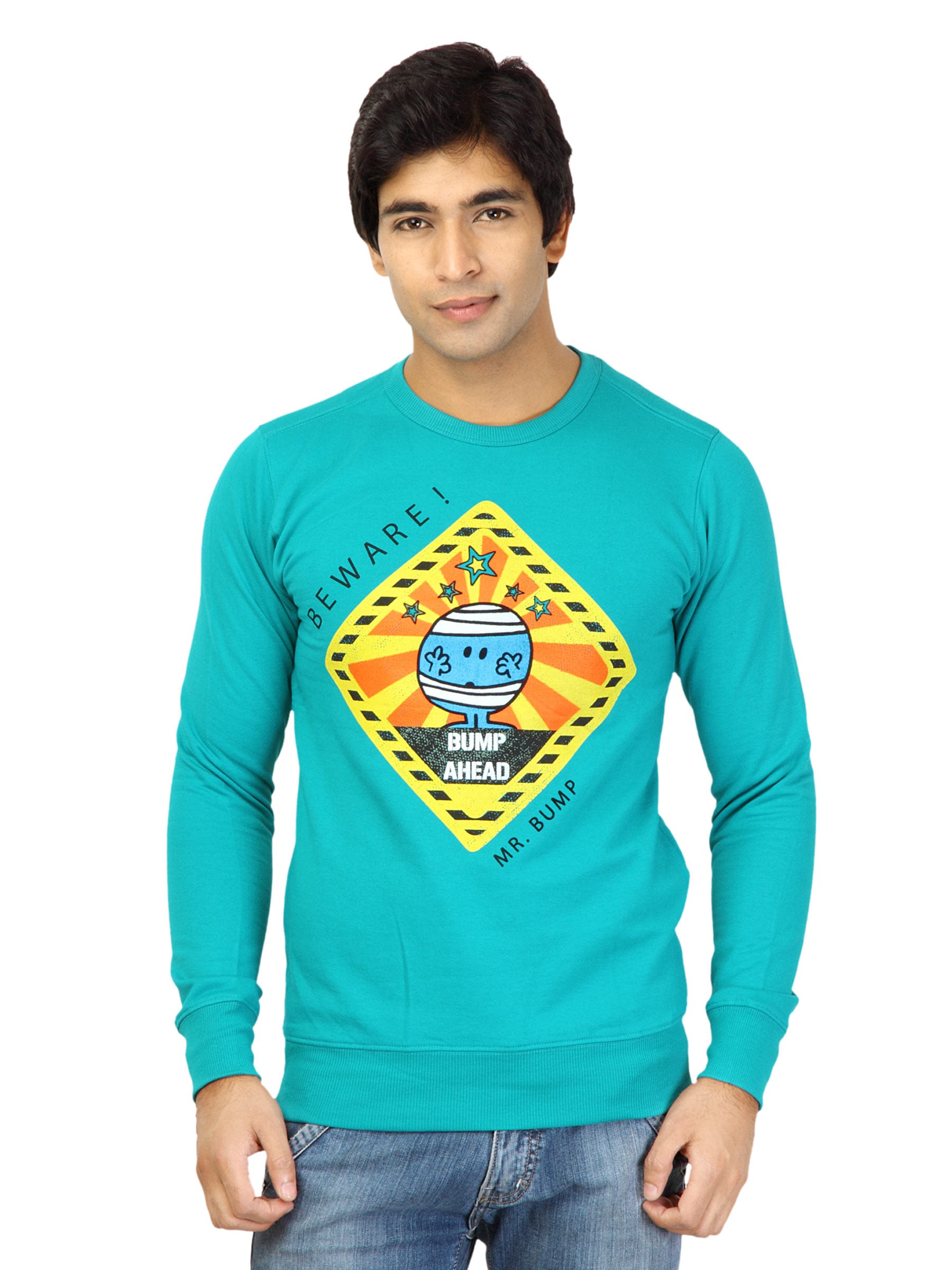 Mr. Men Men Beware Teal Tshirts