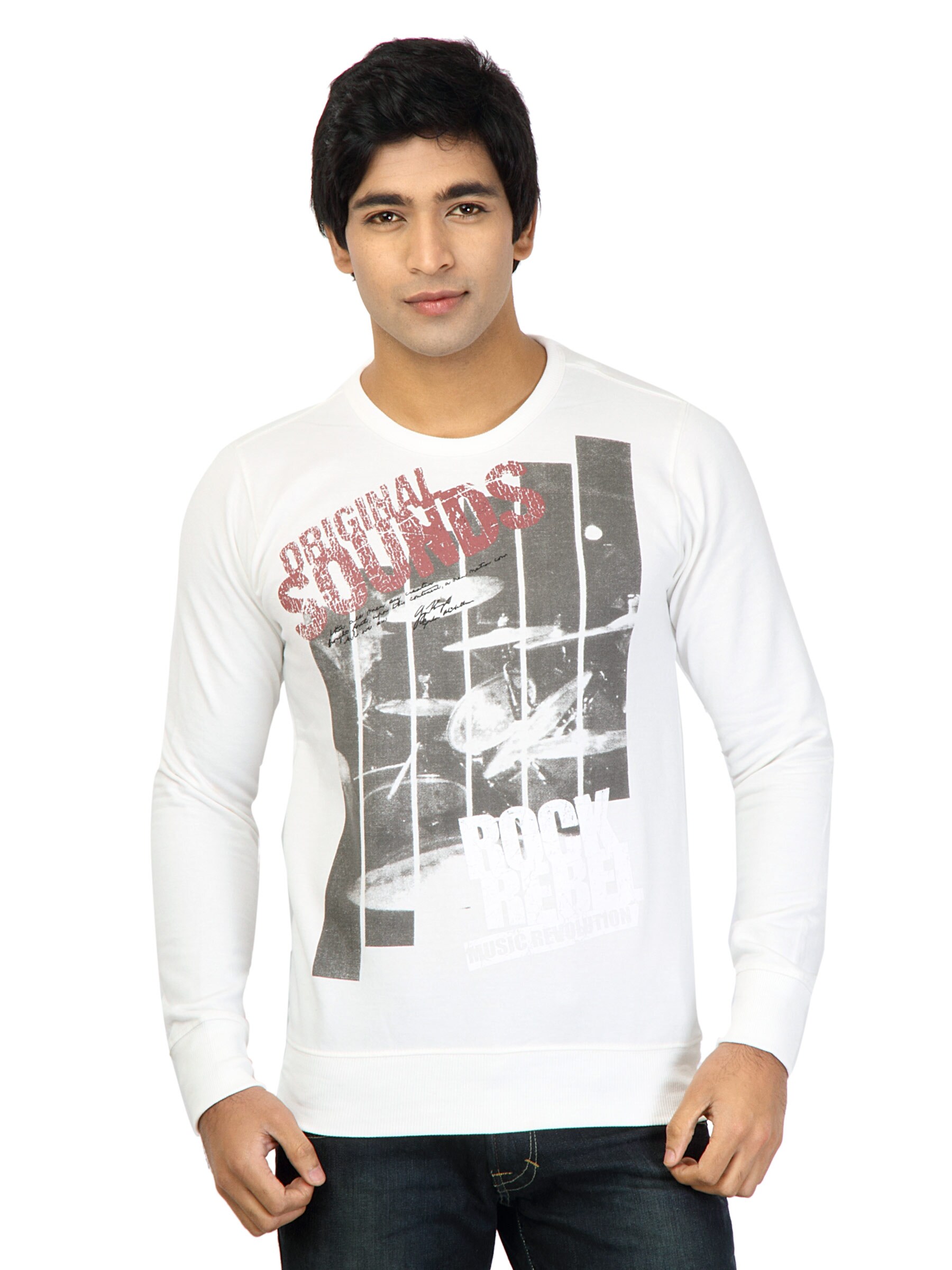 Status Quo Men Printed White Tshirts