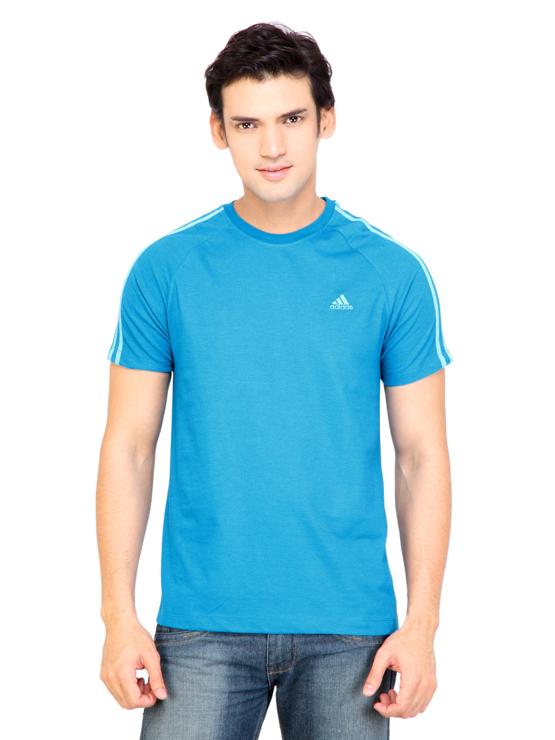 ADIDAS Originals Men Solid Blue Tshirts