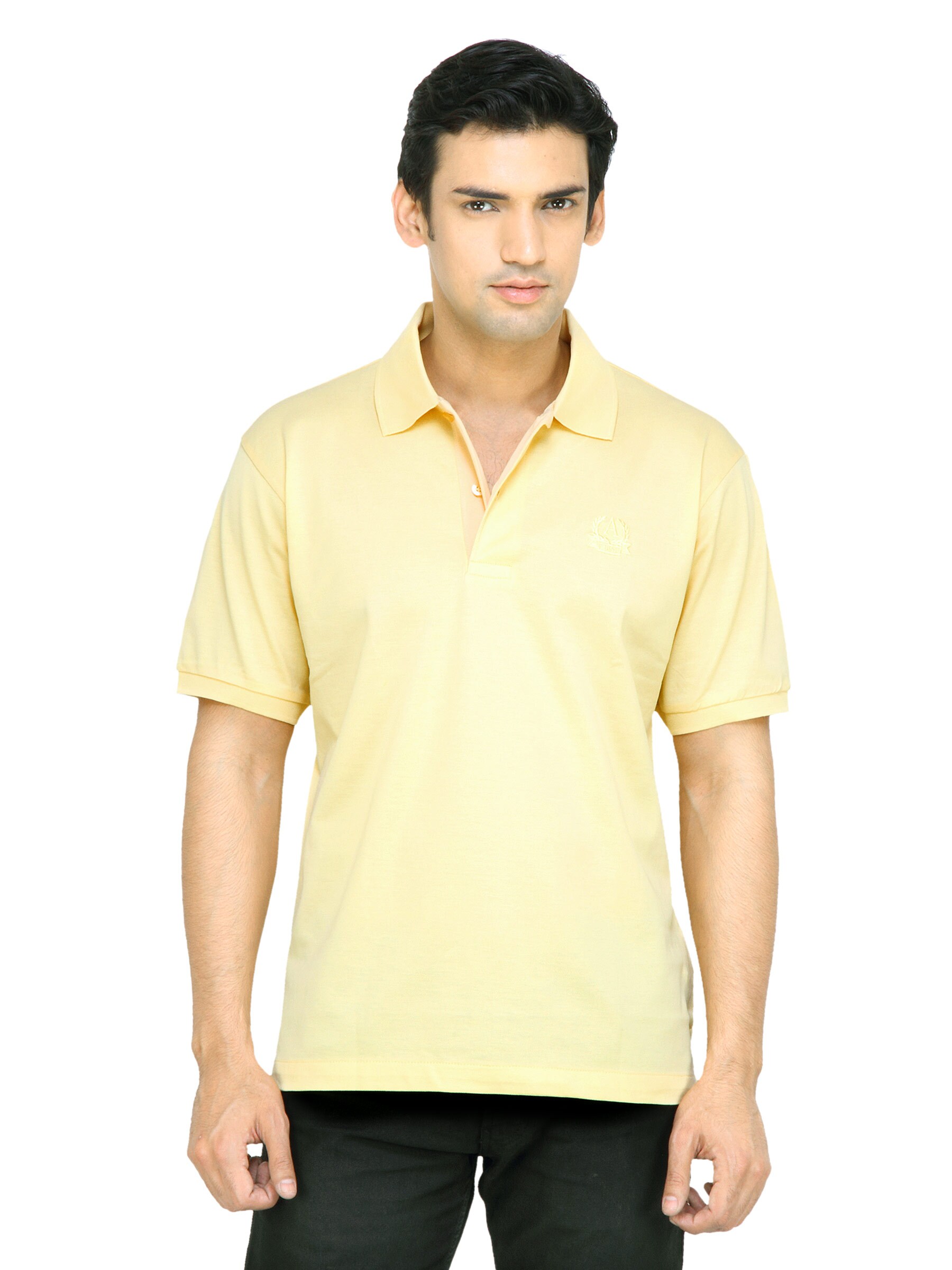 Arrow Men Yellow Polo T-shirt