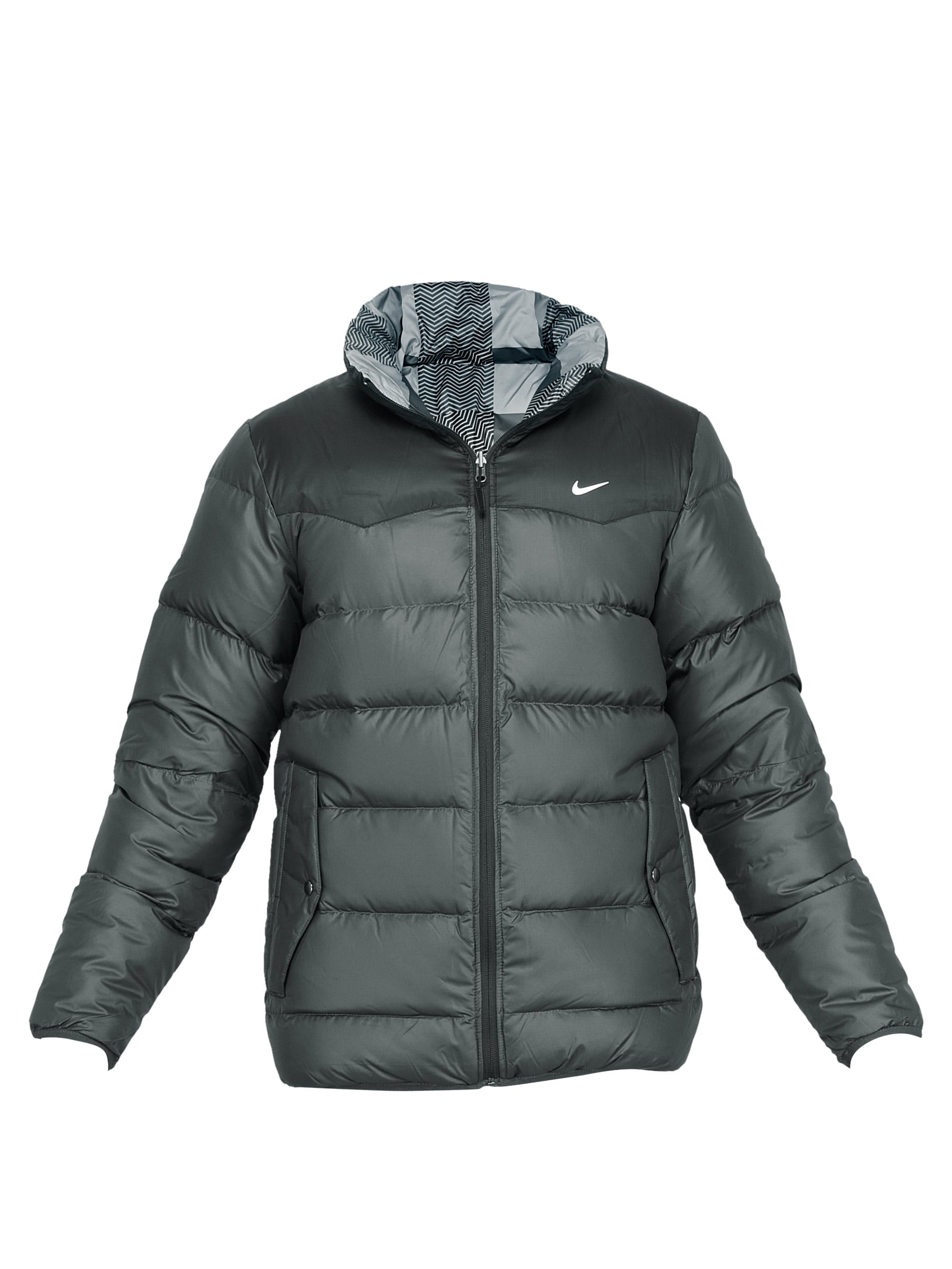 Nike Men Solid Grey Jacket