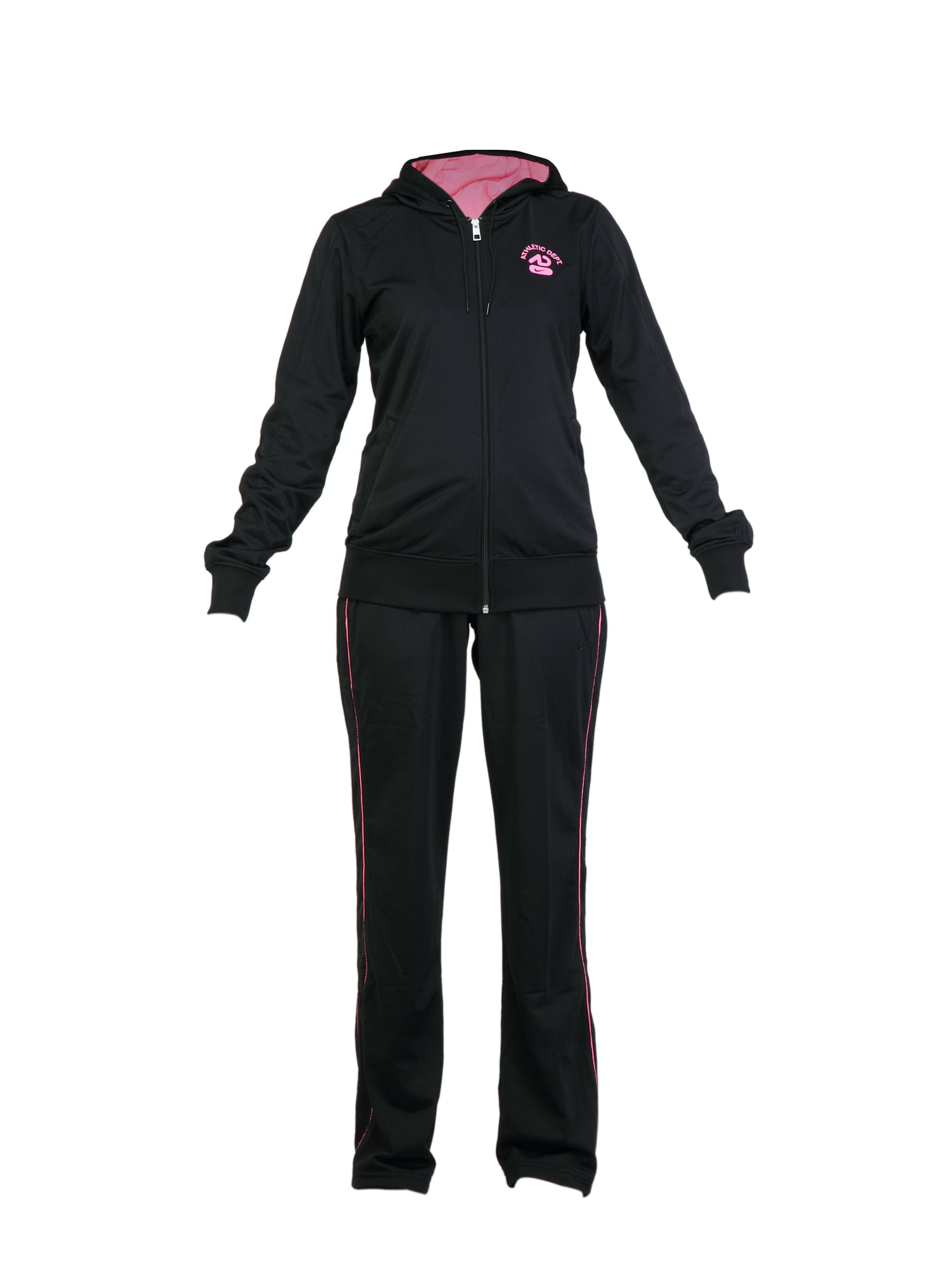 Nike Women Solid Black Tracksuits