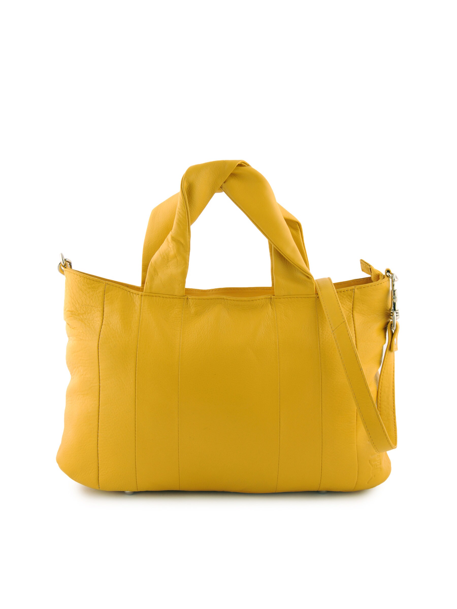 Hidekraft Women Leather Yellow Handbags