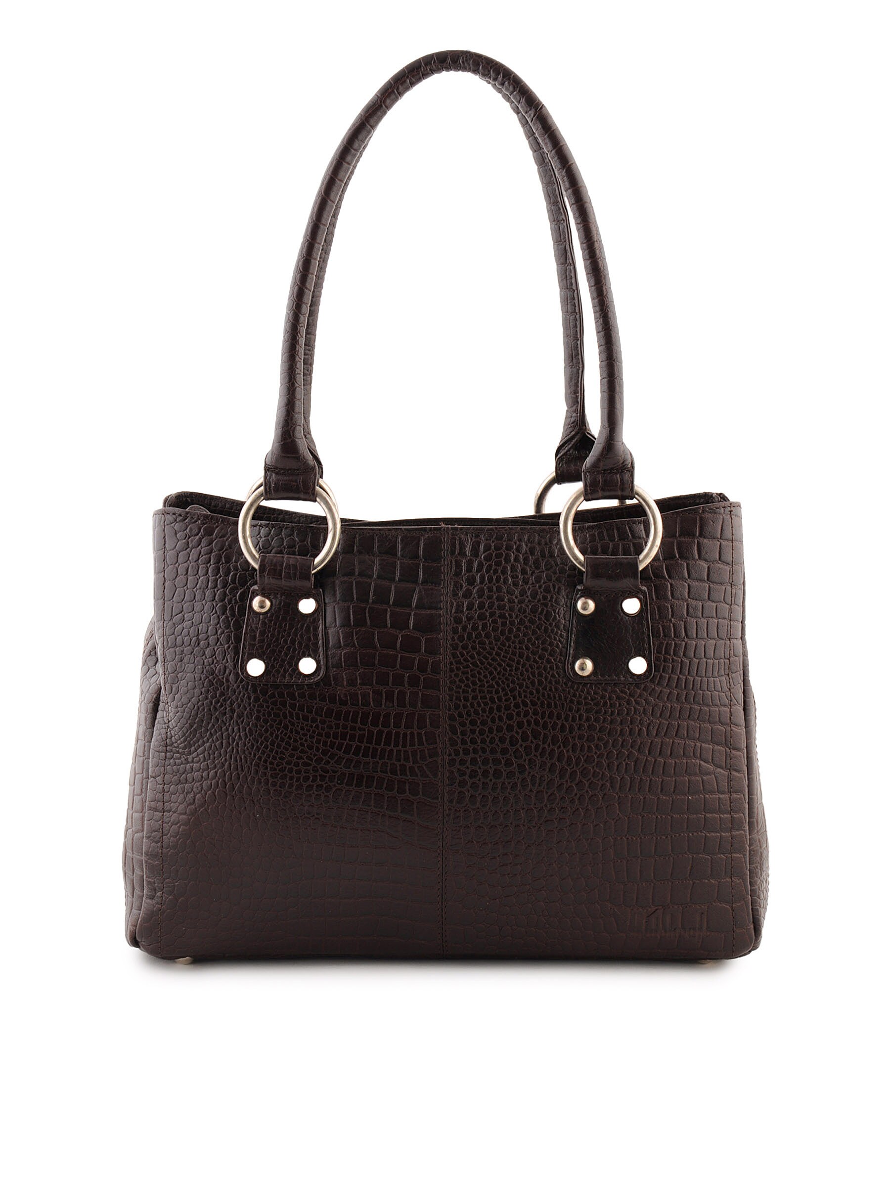 Hidekraft Women Leather Brown Handbags