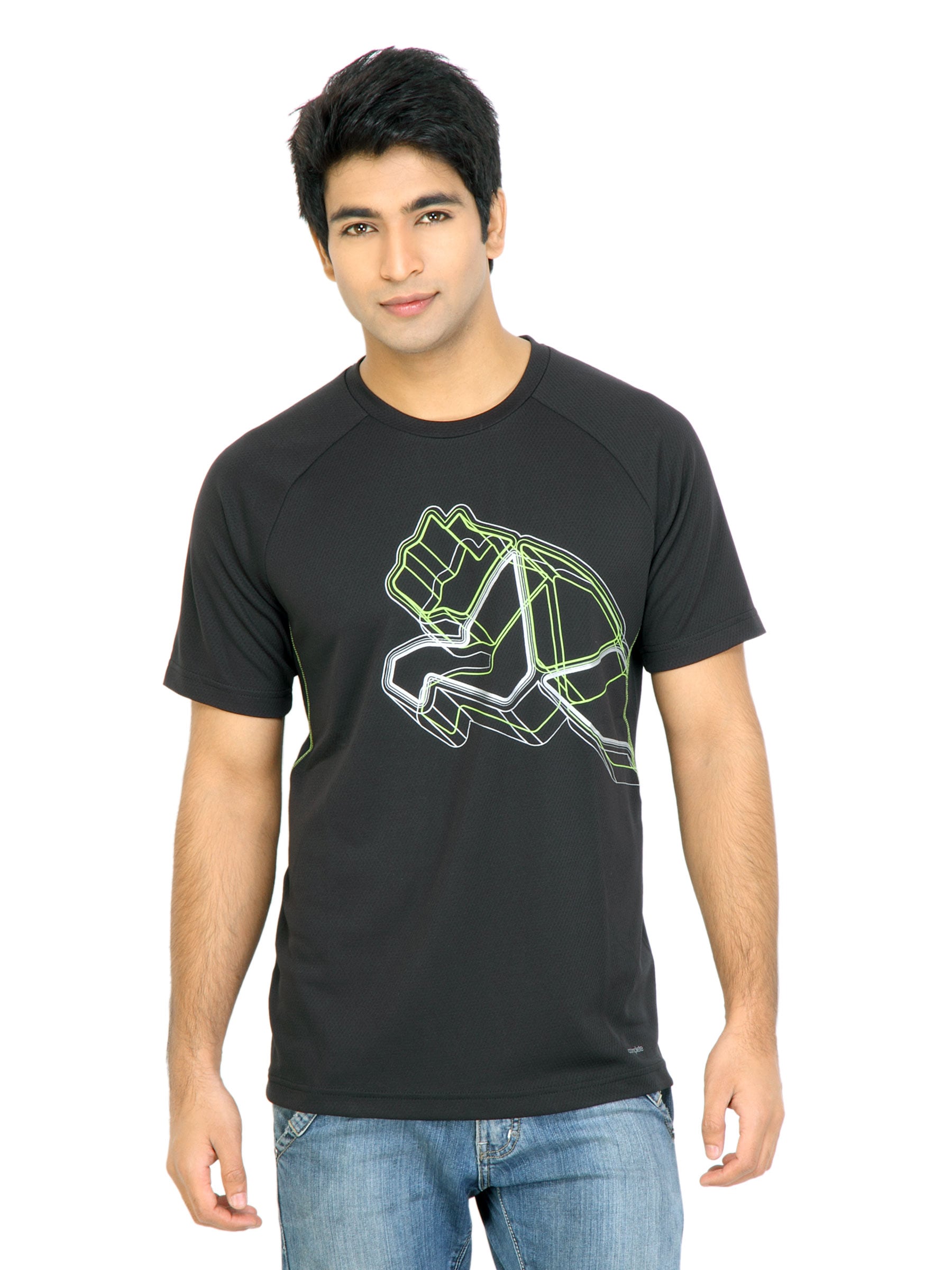 Puma Men Logo Black Tshirts