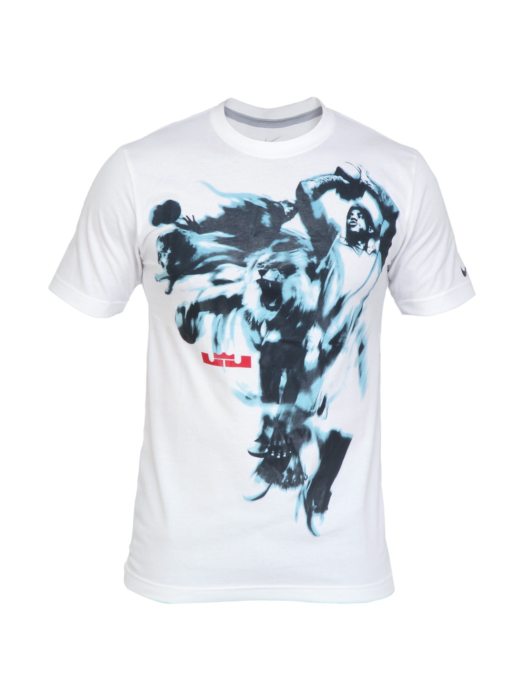 Nike Men Lebron 3D White Tshirts